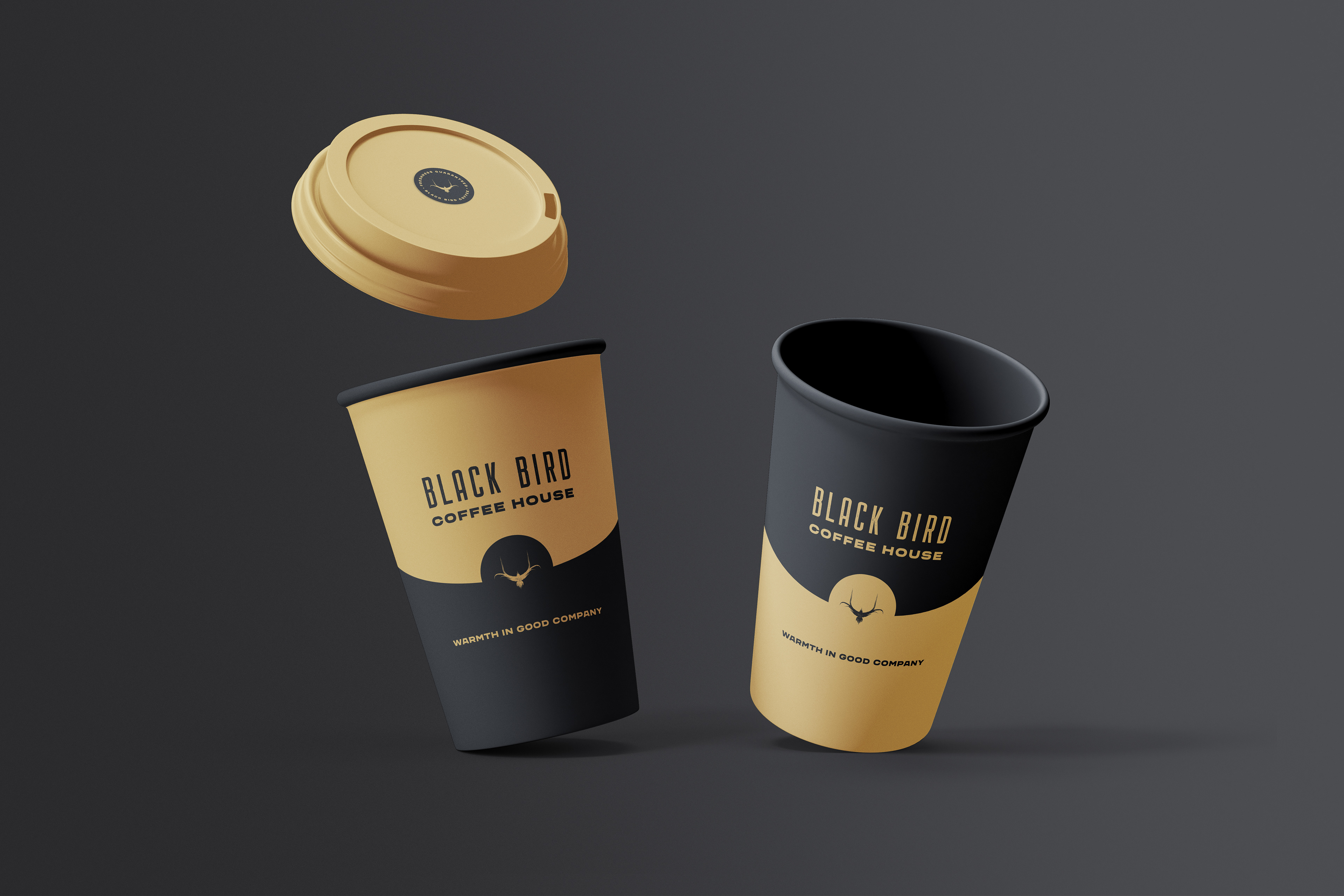 BlackBird coffee cup design