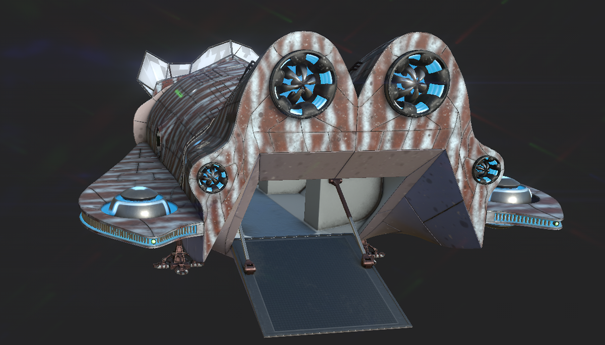 Spaceship texturing WIP