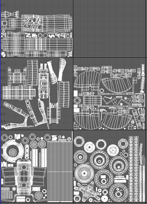 Base UV tile layout for the tractor