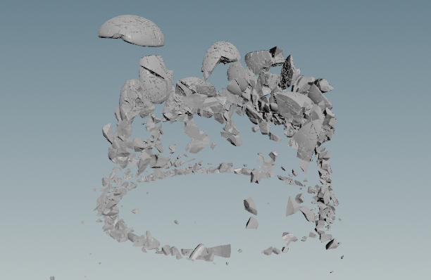 Fracturing test within the hidden grinder burrs