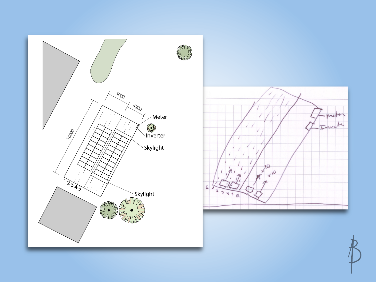 GSES site plan redraw from sketch