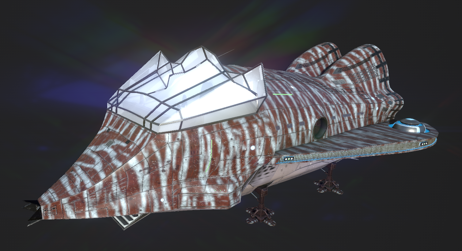 Spaceship texturing WIP