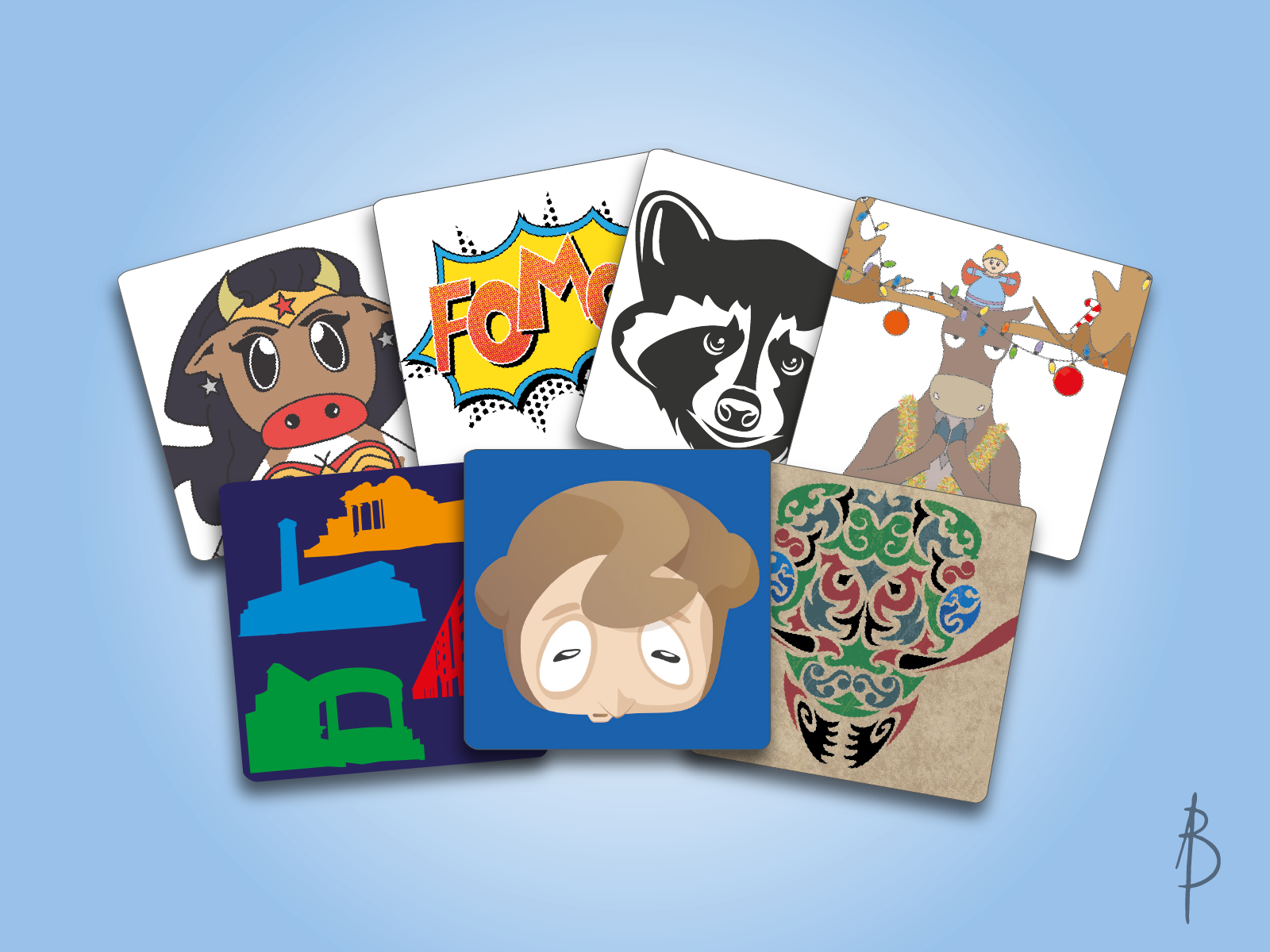 A selection of illustrations for personal projects