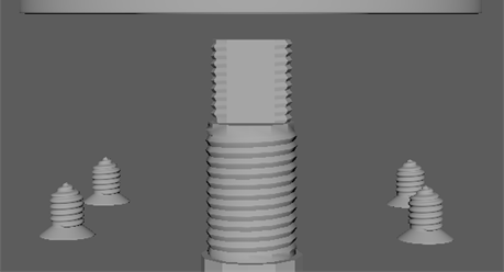 Grinder model: screws and driveshaft