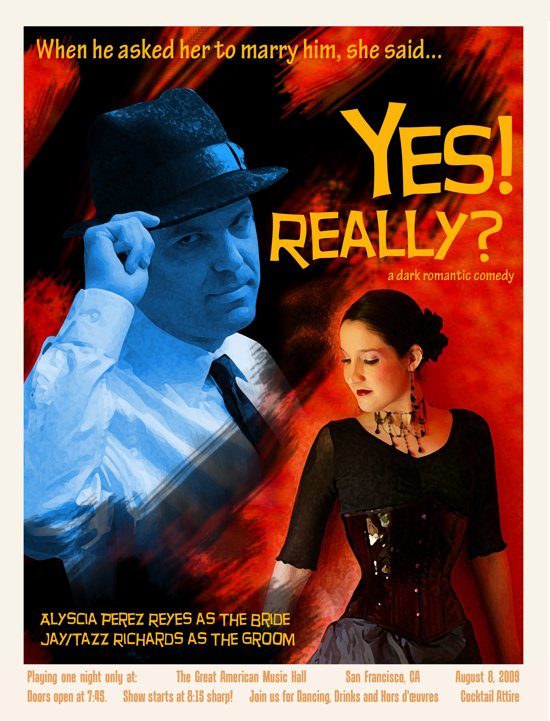 Event Invite in Noir Movie Style