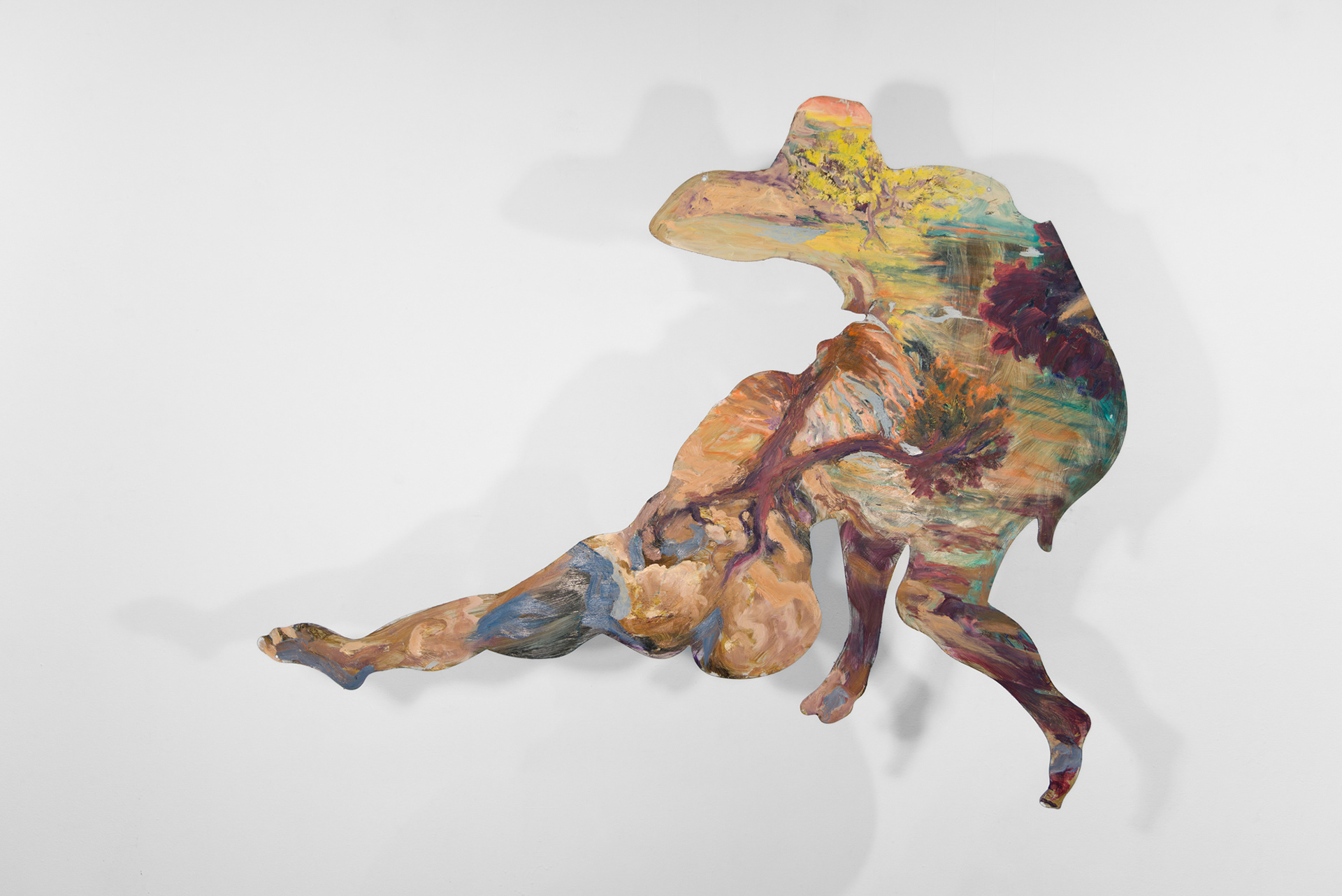 Water People | oil on plexiglass | approximately 53 by 48 by .25 inches | 2023