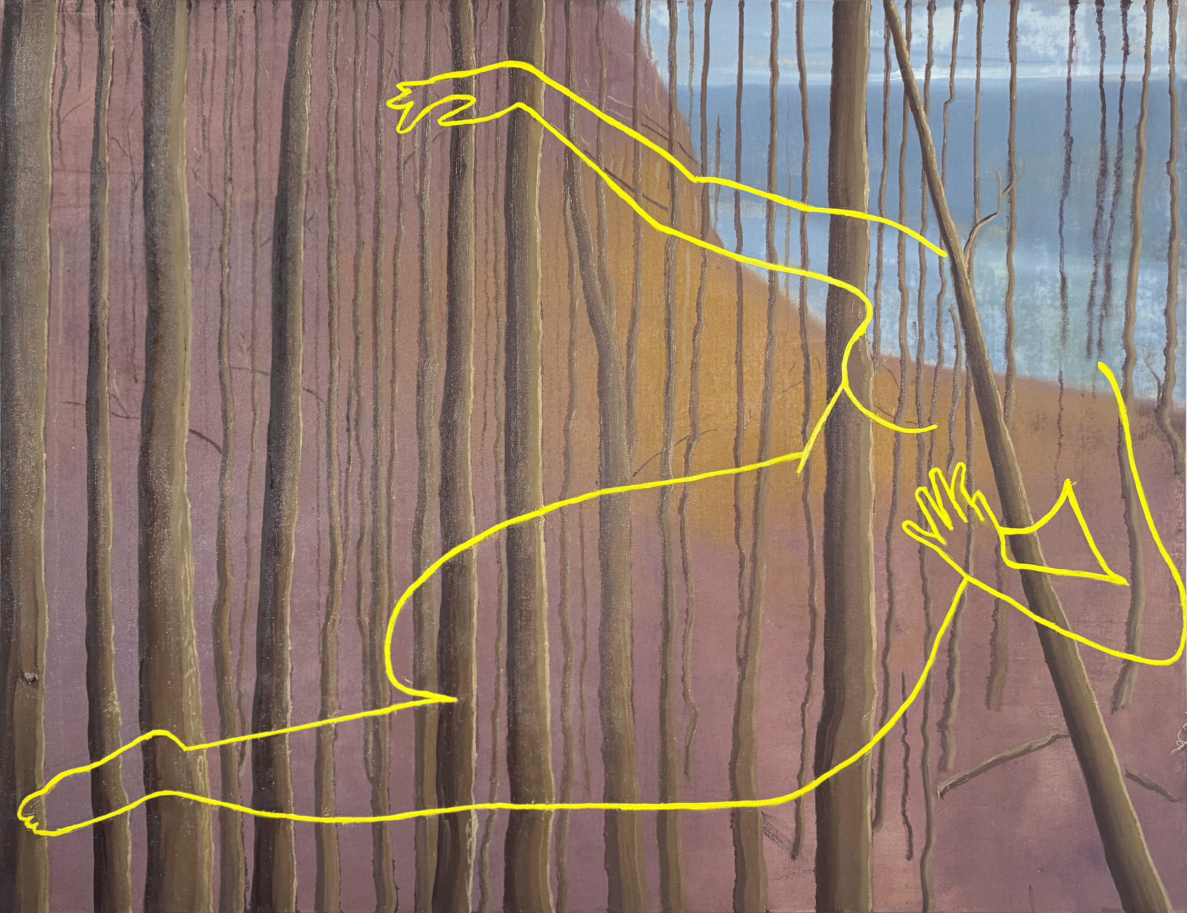 False Spring | oil on canvas | 40 by 52 by 1.5 | 2026