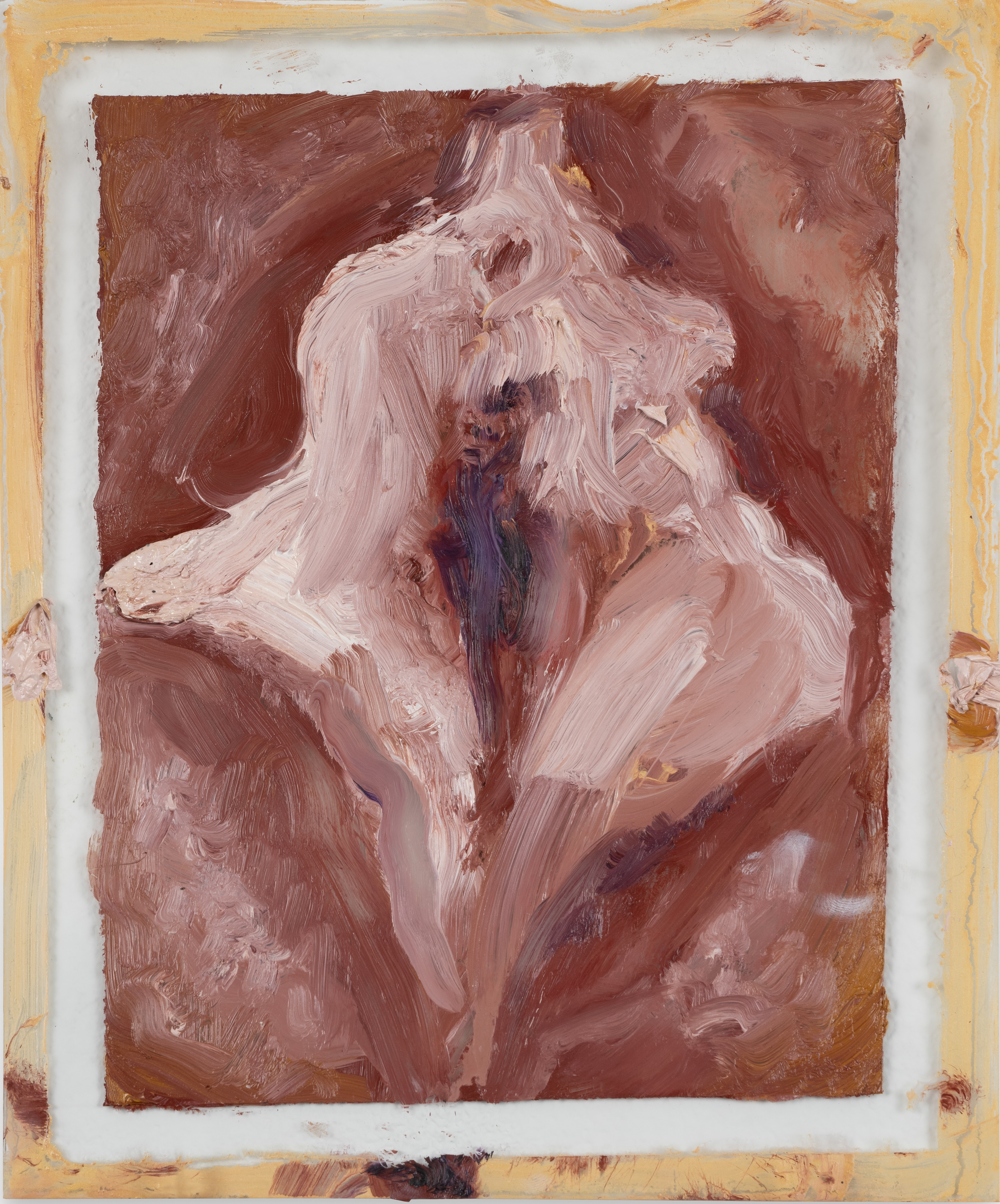 Hers III | oil on glass | 8 by 10 by .20 inches | 2022