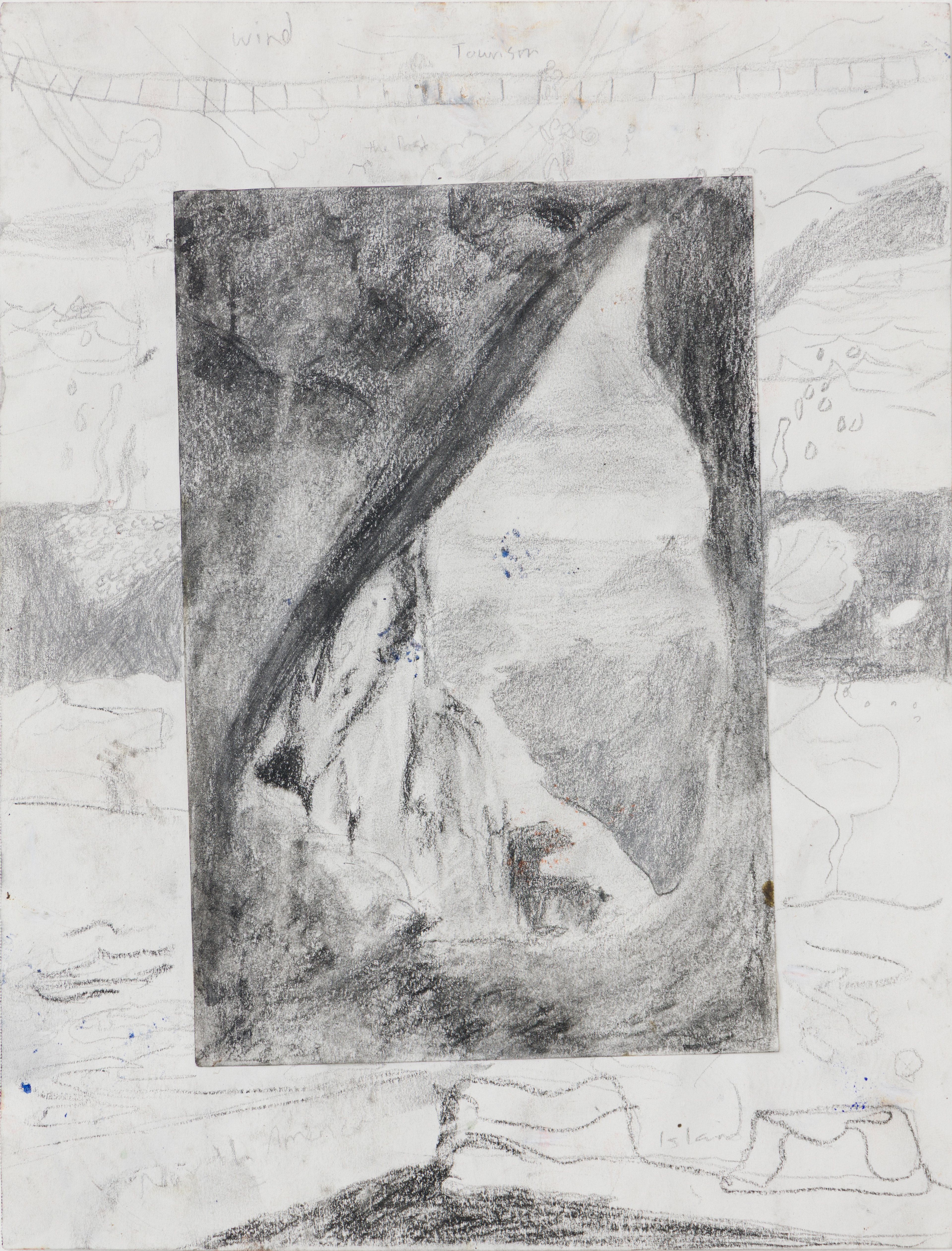 Inner Expanse  | charcoal and graphite on recycled paper | 9 by 12 inches | 2022