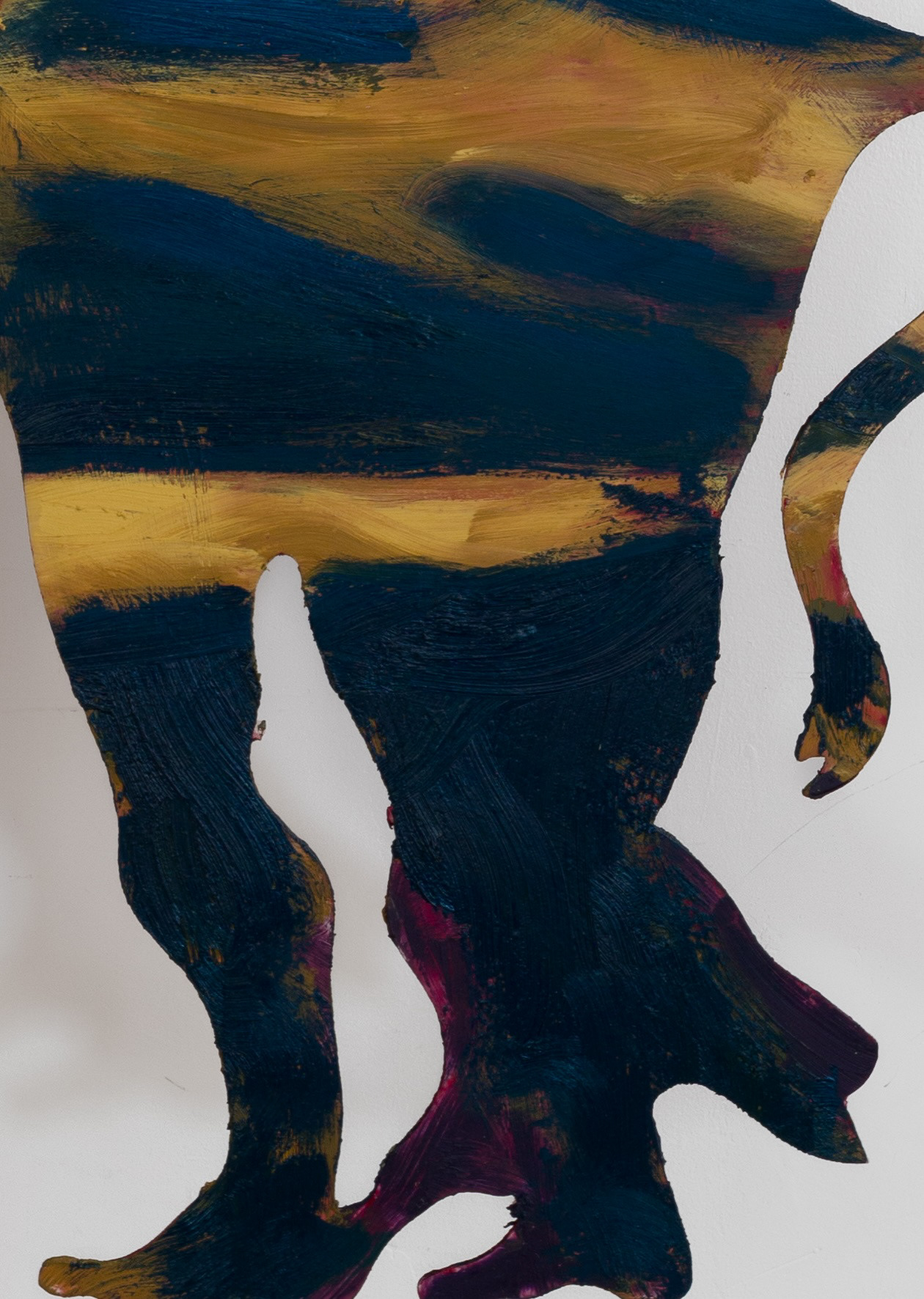 Secret Intentions | oil on plexiglass | 42 by 56 by .25 inches | 2023 