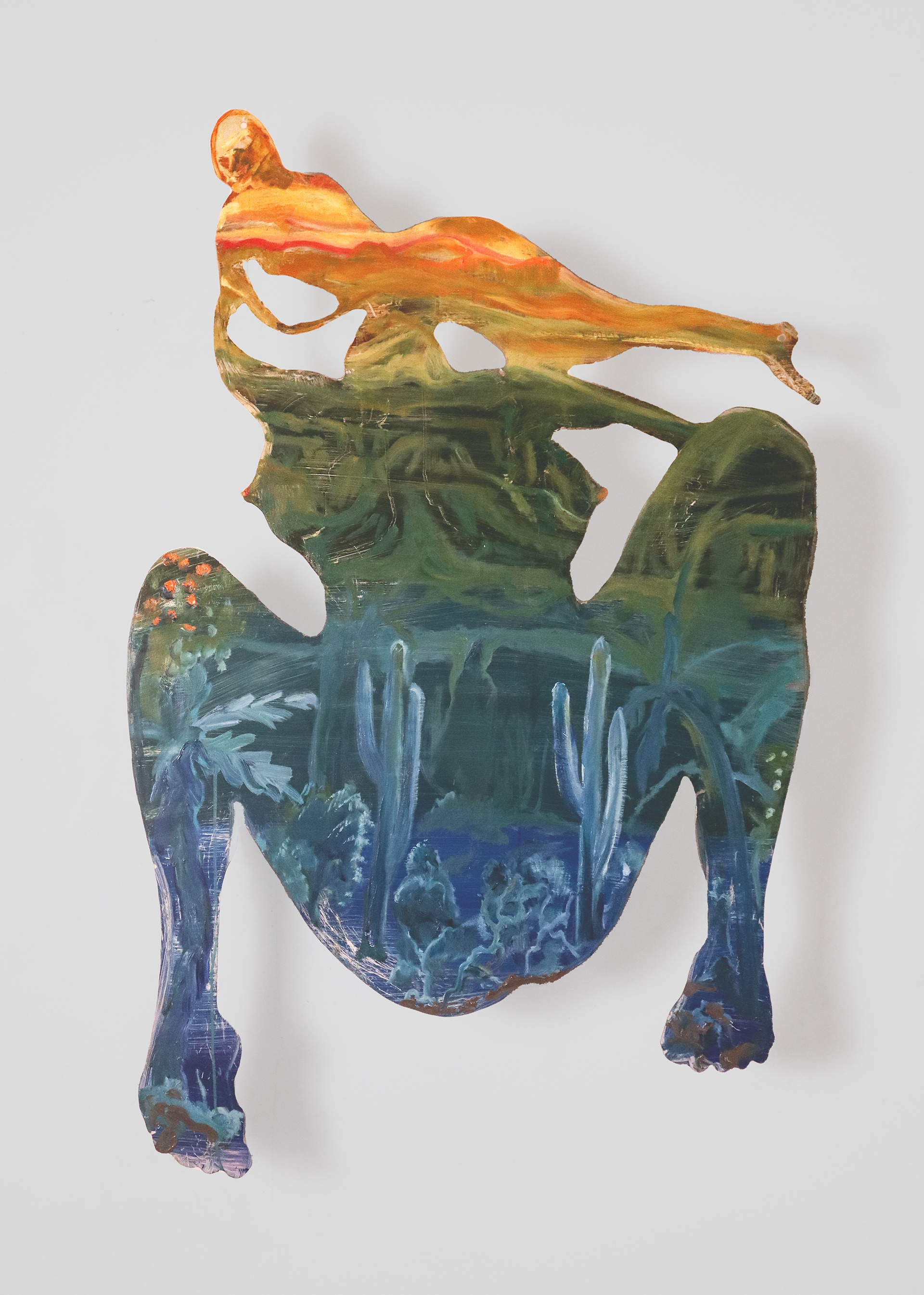 Mother | oil on plexiglass | approximately 32 by 53 inches tall, by .25 inches deep | 2023