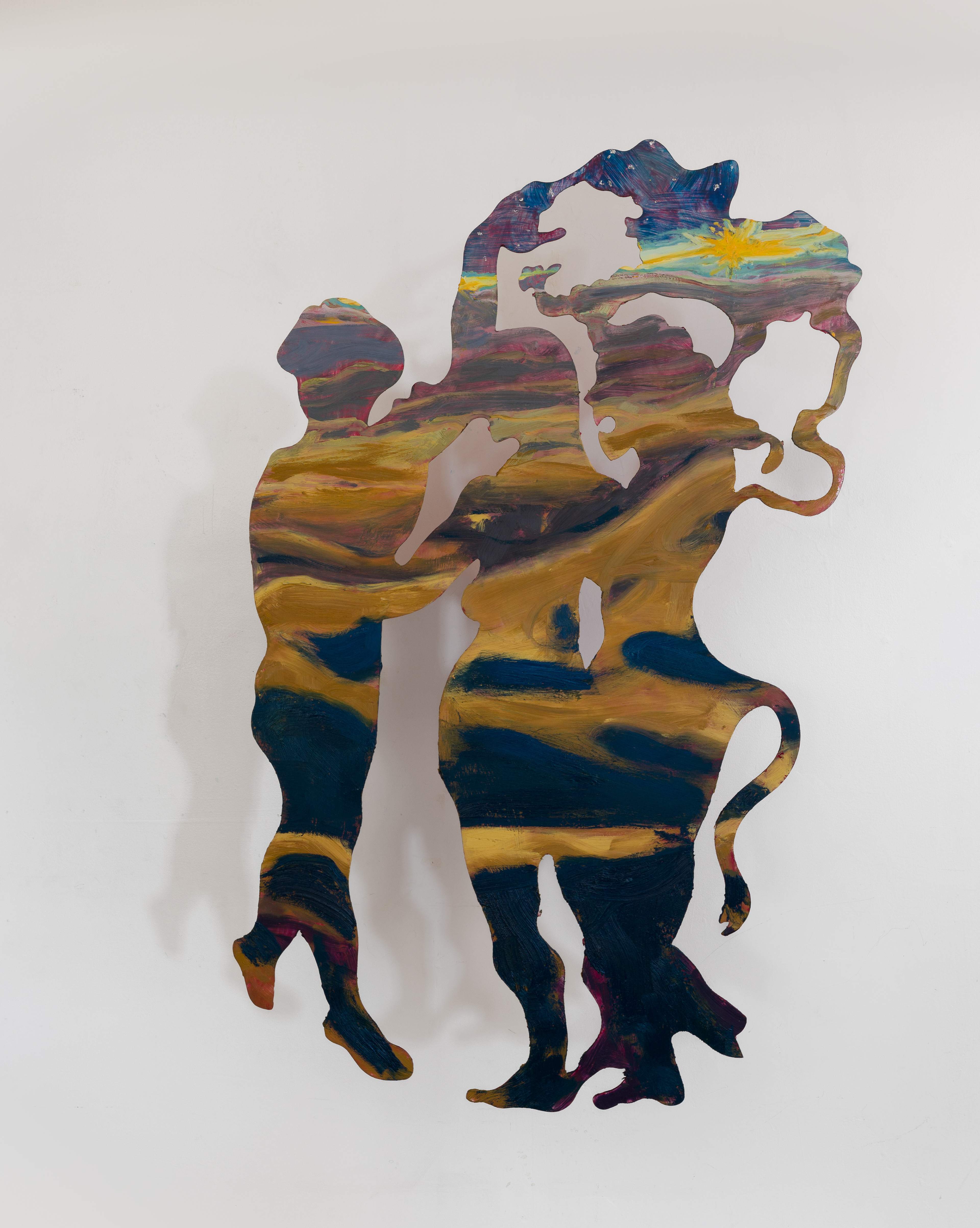 Secret Intentions | oil on plexiglass | 42 by 56 by .25 inches | 2023 