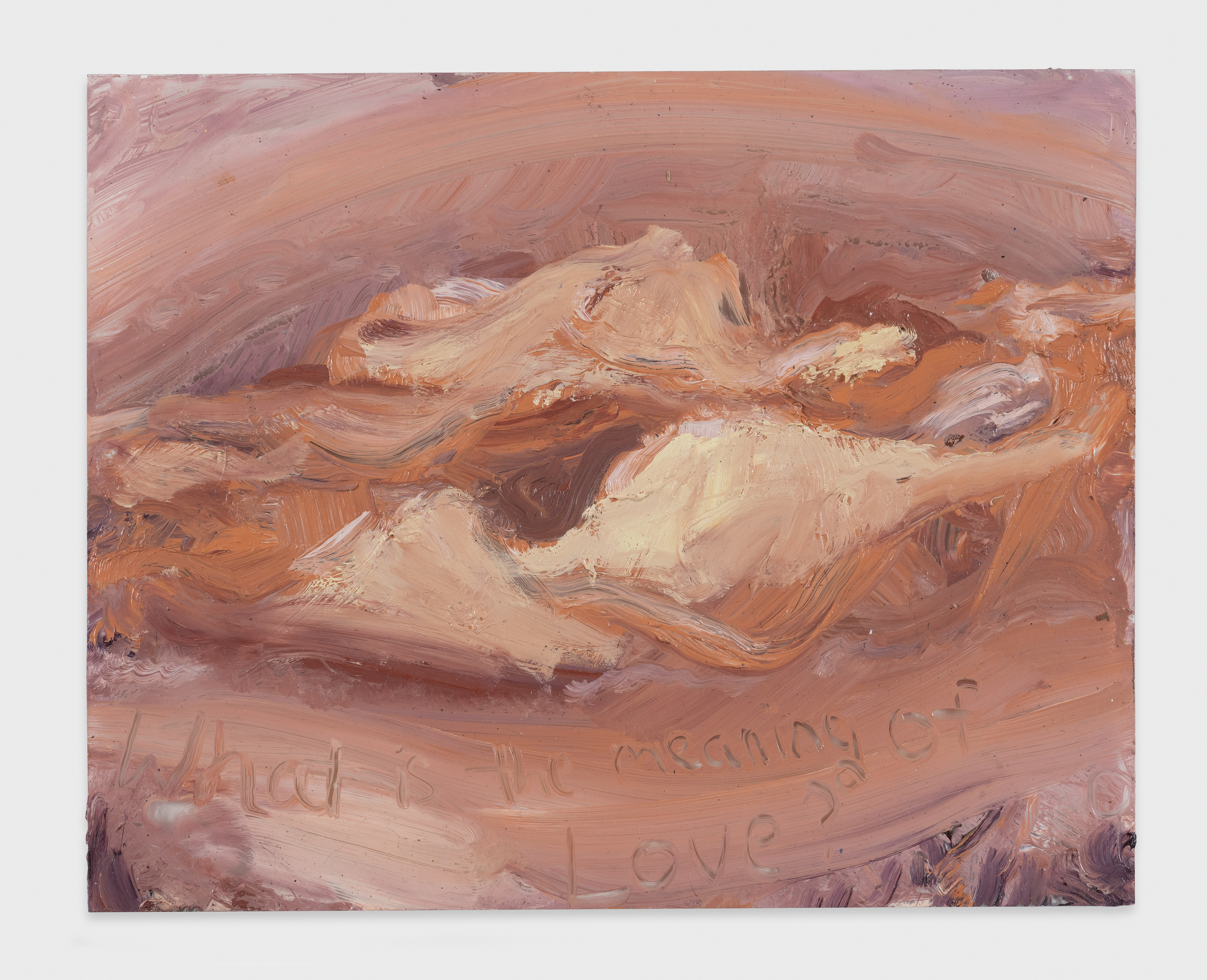 What is the meaning of love? | oil on glass | 10 by 8 inches | 2022