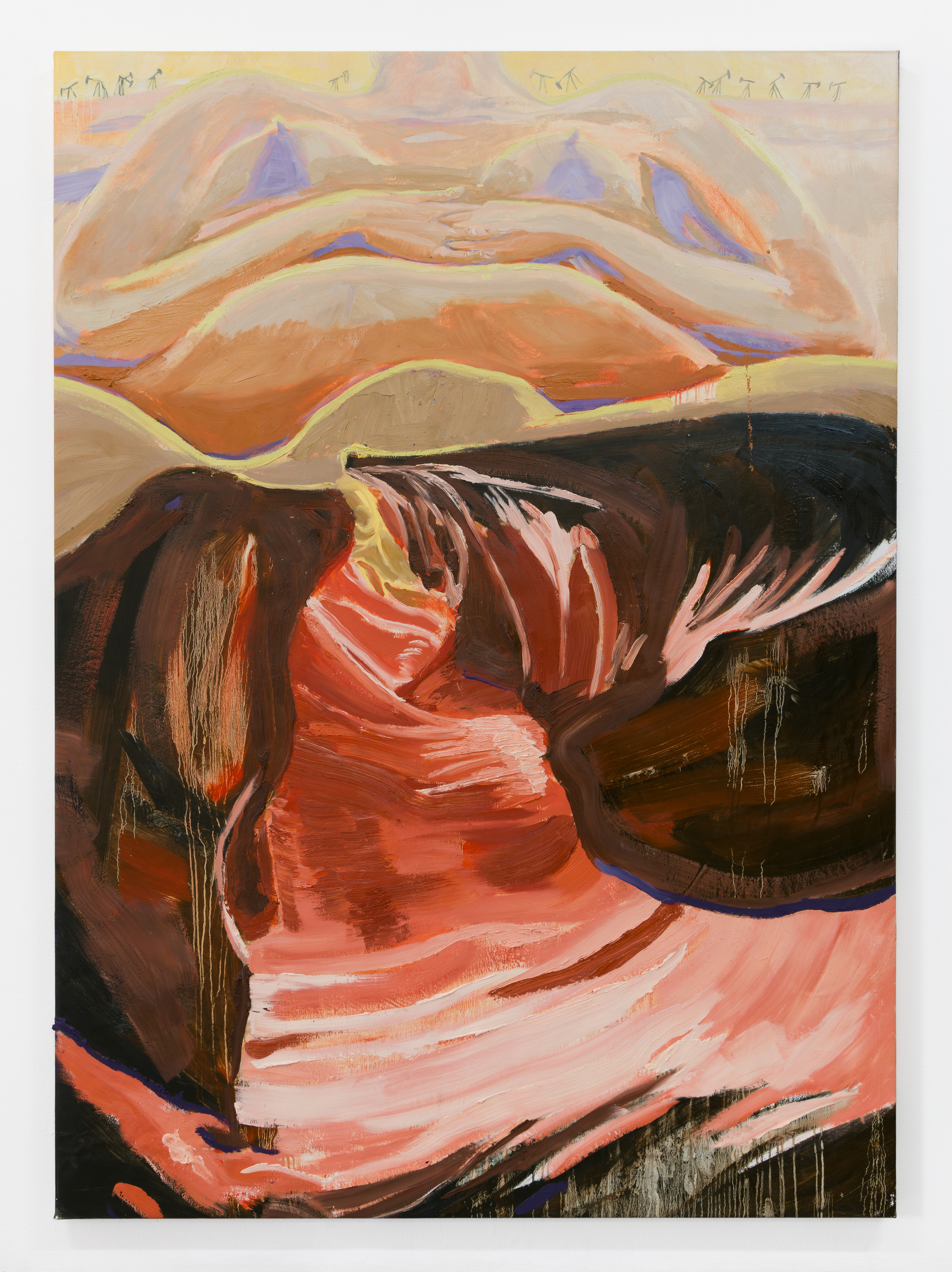 Within Without| oil on found canvas | 52 x 72 x 2 inches |  2025