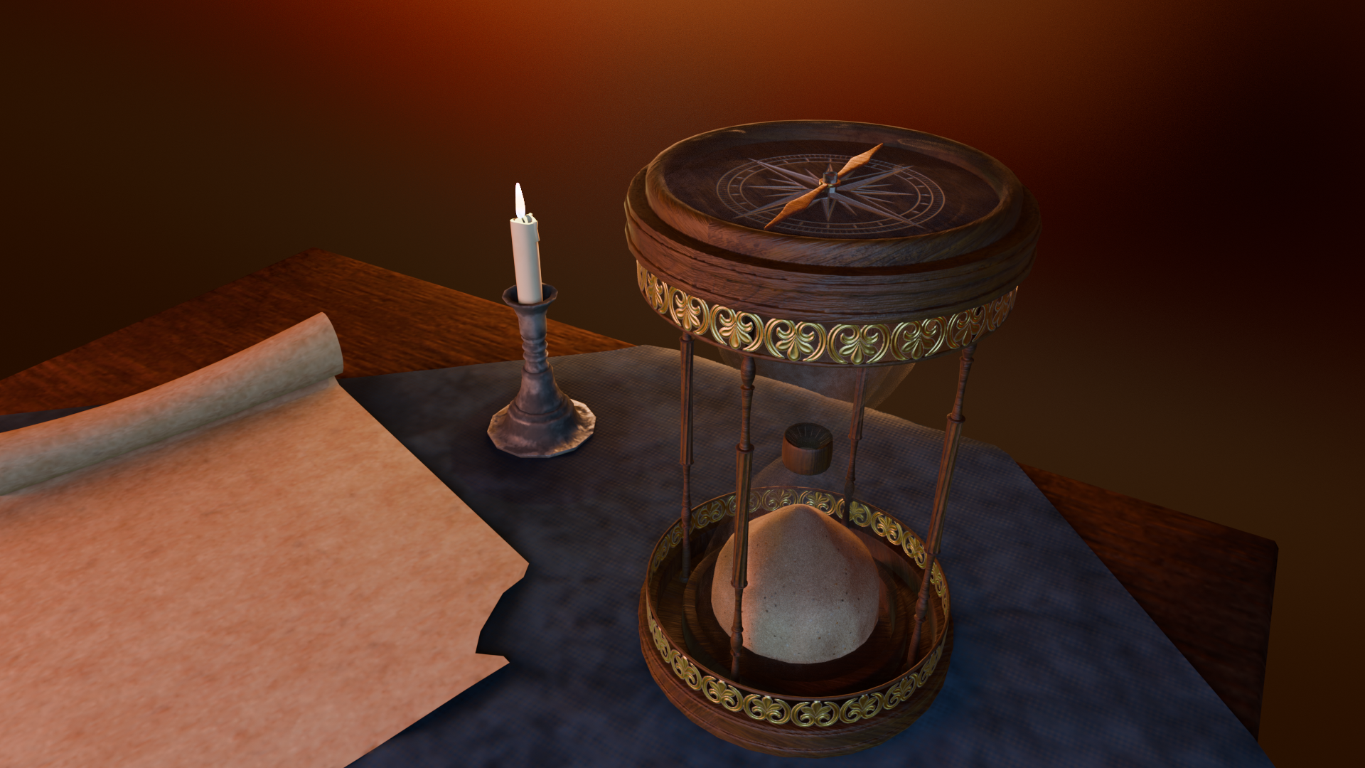 Compass of the hourglass