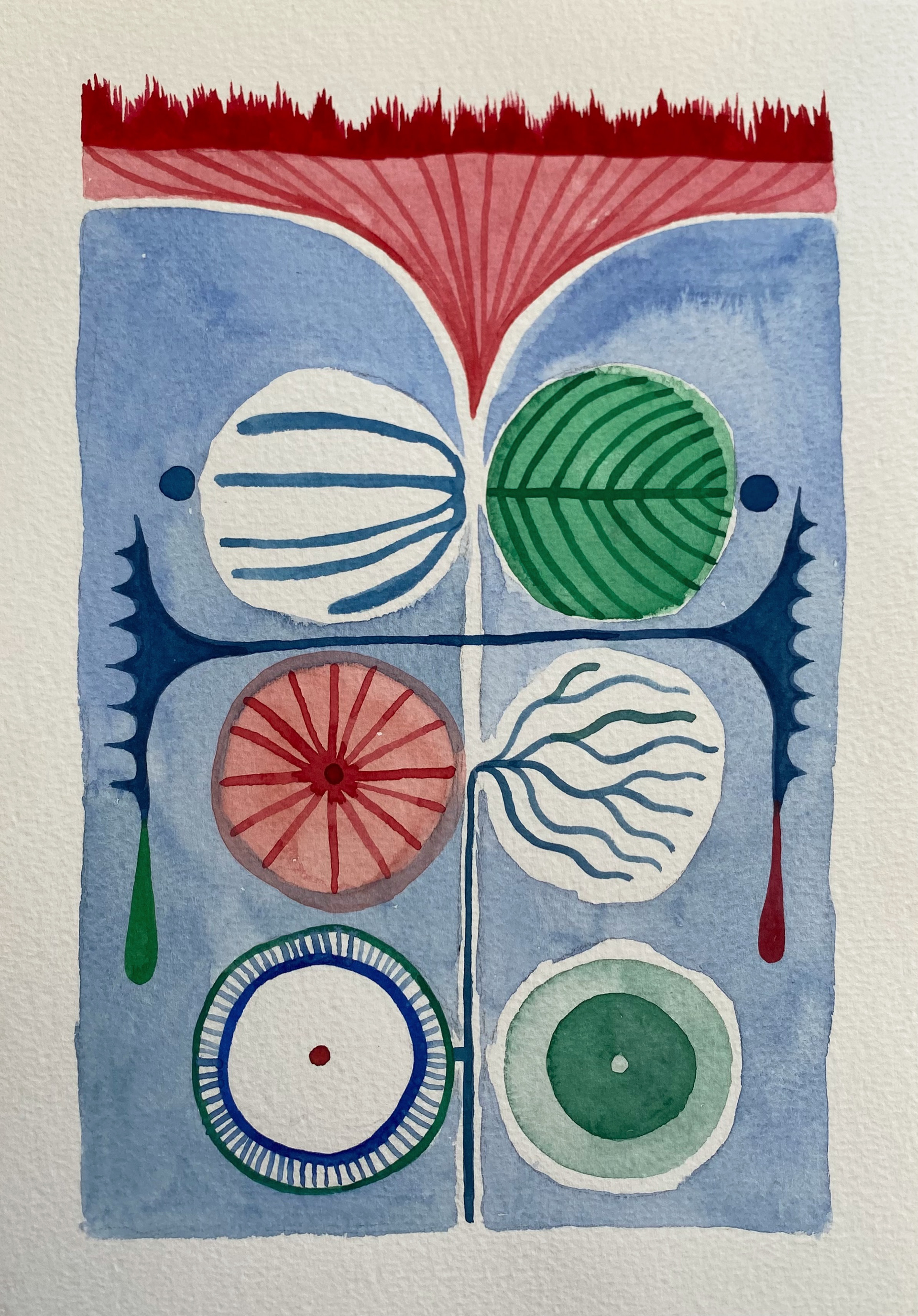 Watercolor on cardboard, 26 x 18 cm, 2023