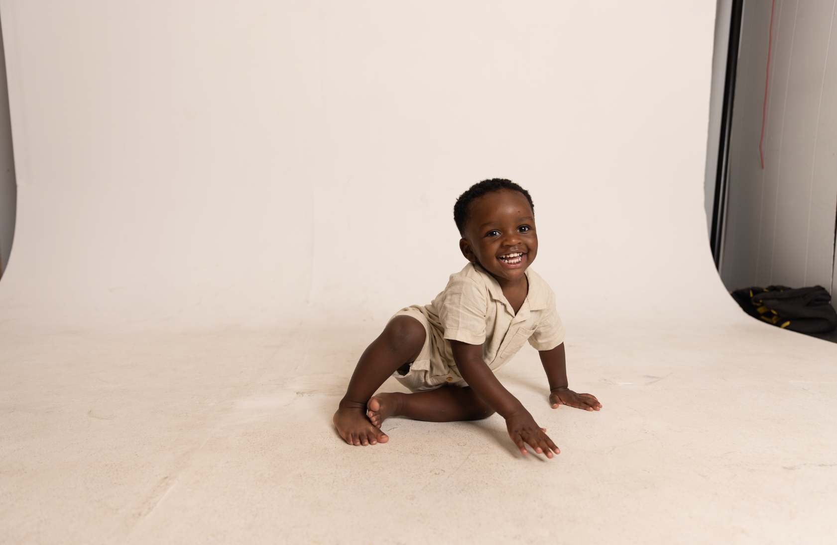 Before Image (Cleaned Up Flooring & Made Backdrop Cohesive)
