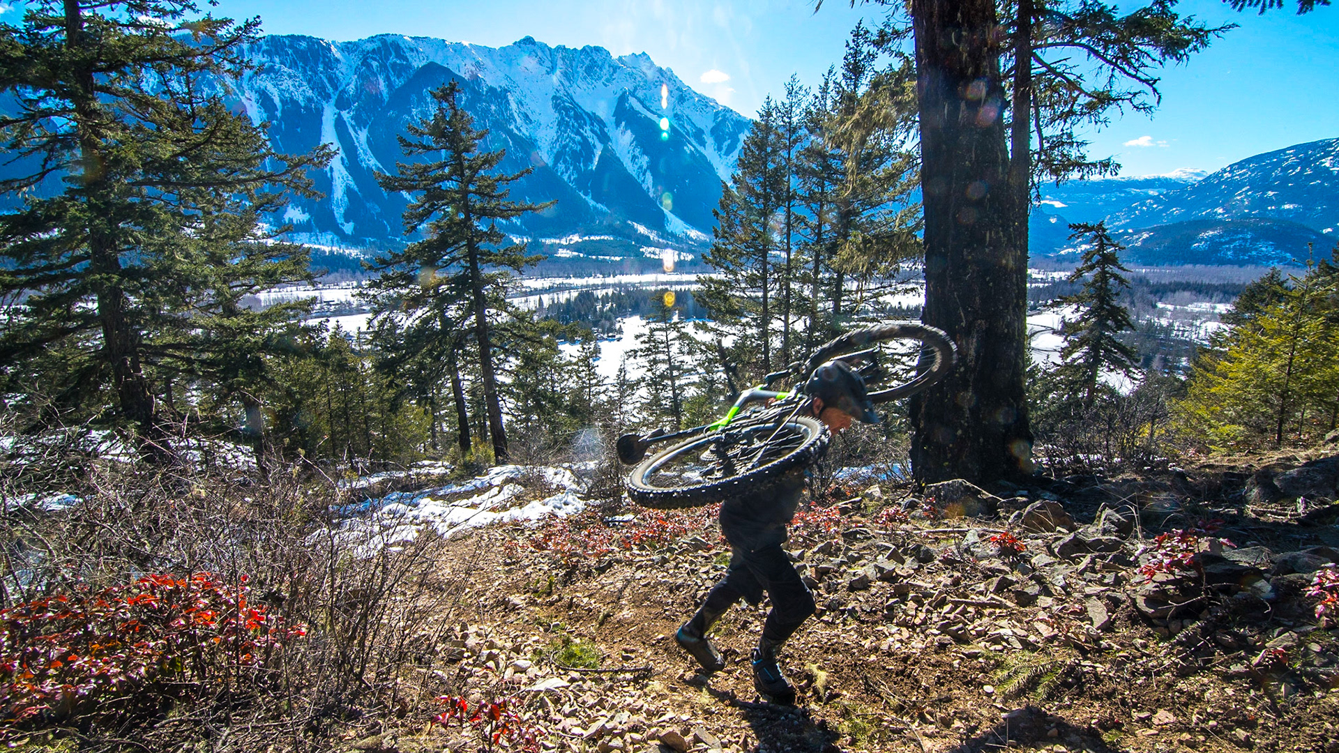 Jeff working off the winter fat