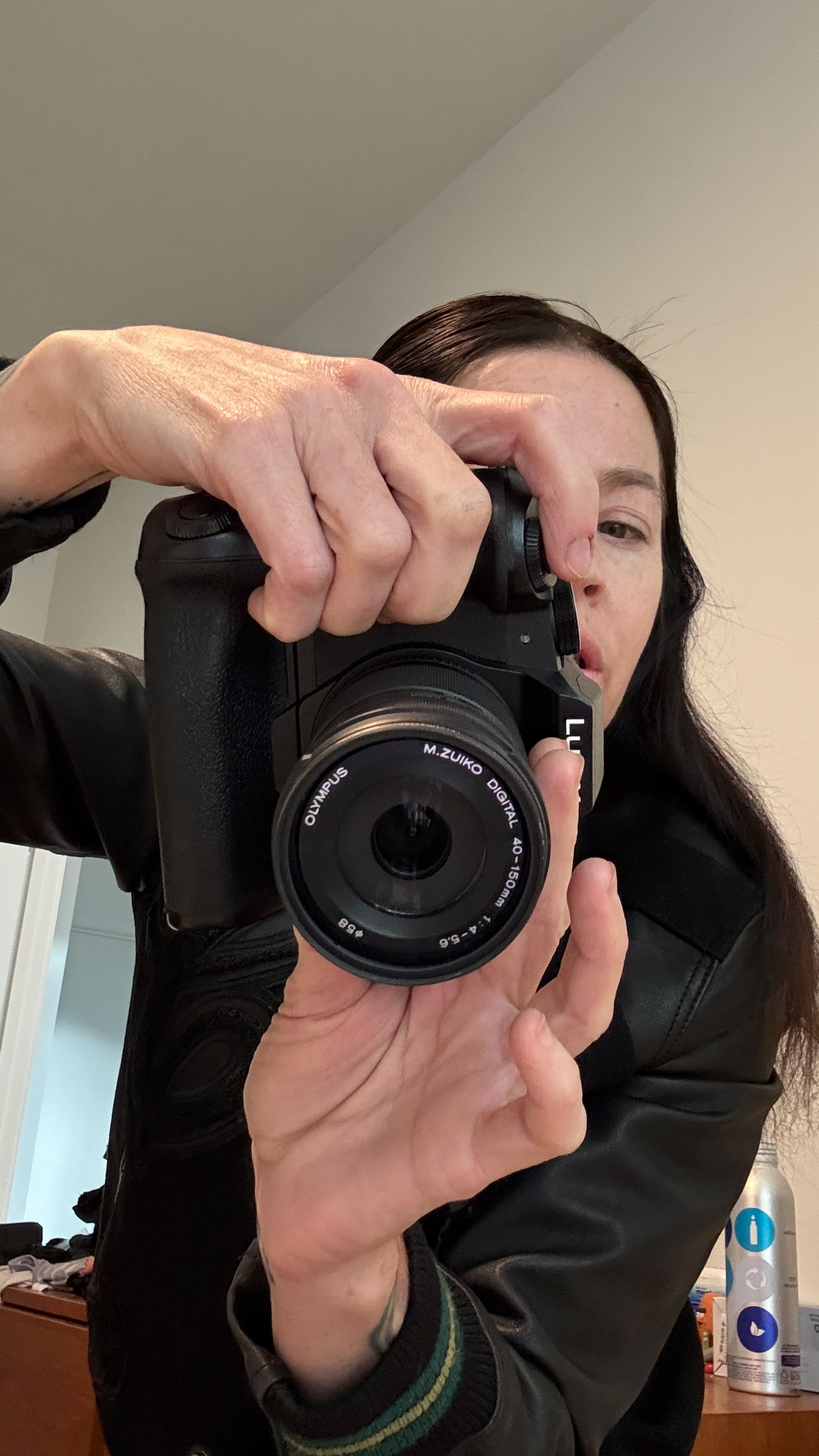 Roxie Amoroso shoots short form video with a Panasonic Lumix G8 camera in Portland, Oregon.