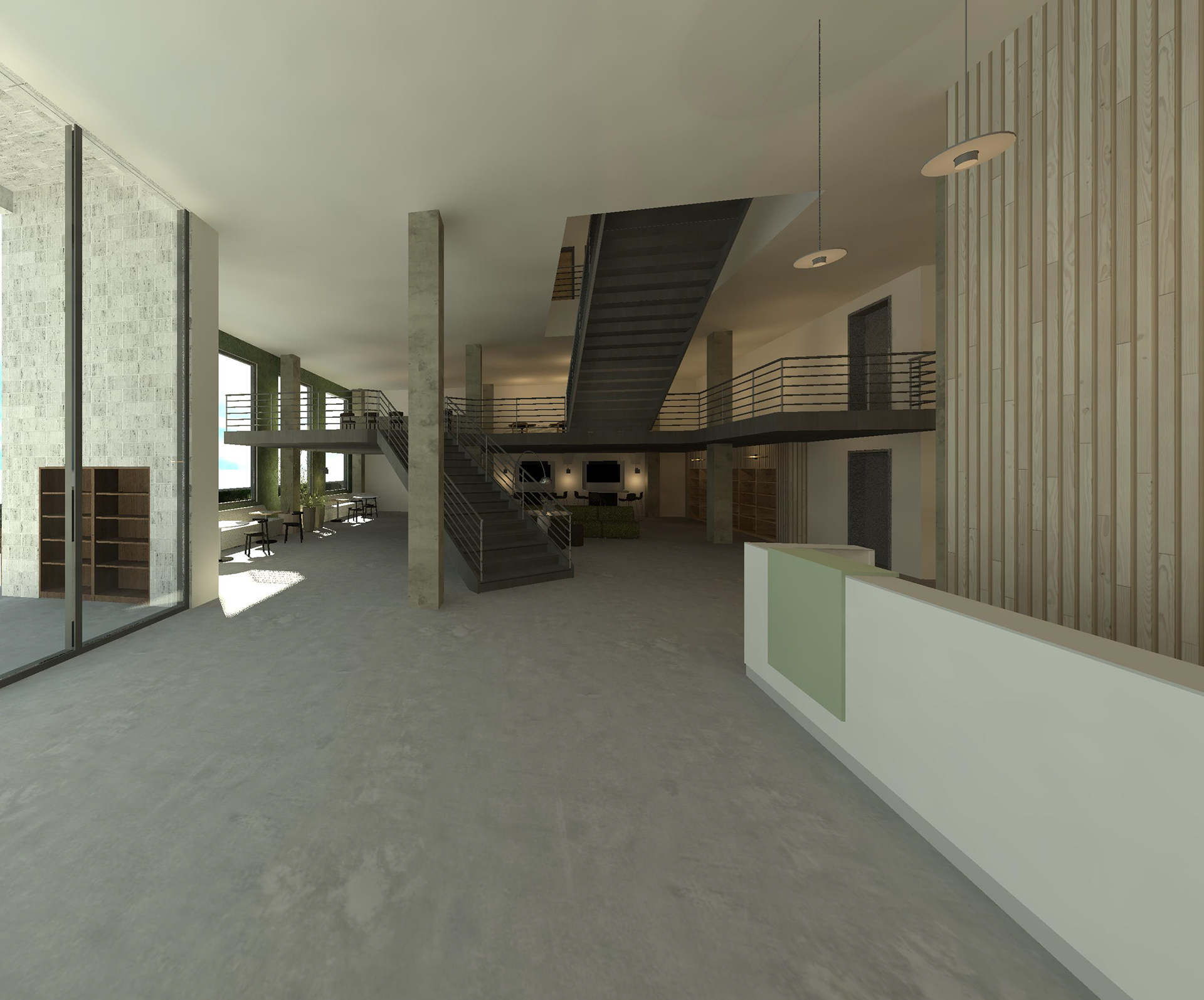 Lobby + Mezzanine Event Space