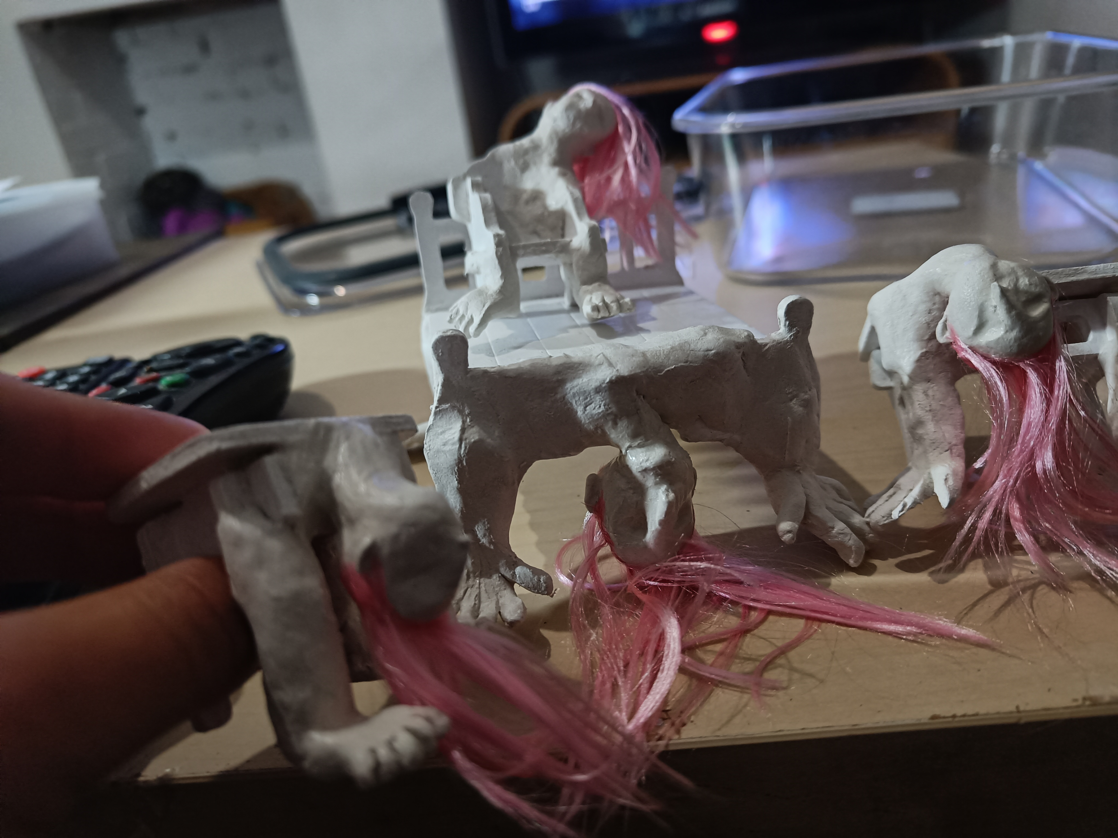 Models of 'Renee furniture' from the set