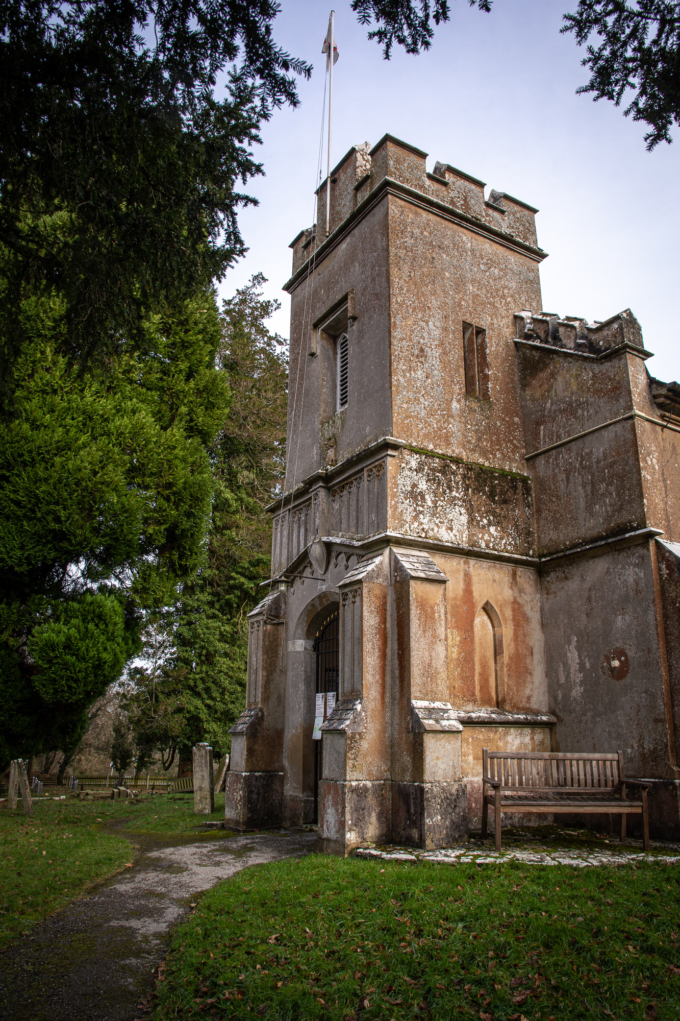 18/365 St. Deny's Church, Chilworth. Can't believe I have used this banker in January - it is about a 14 second detour off my journey to work!