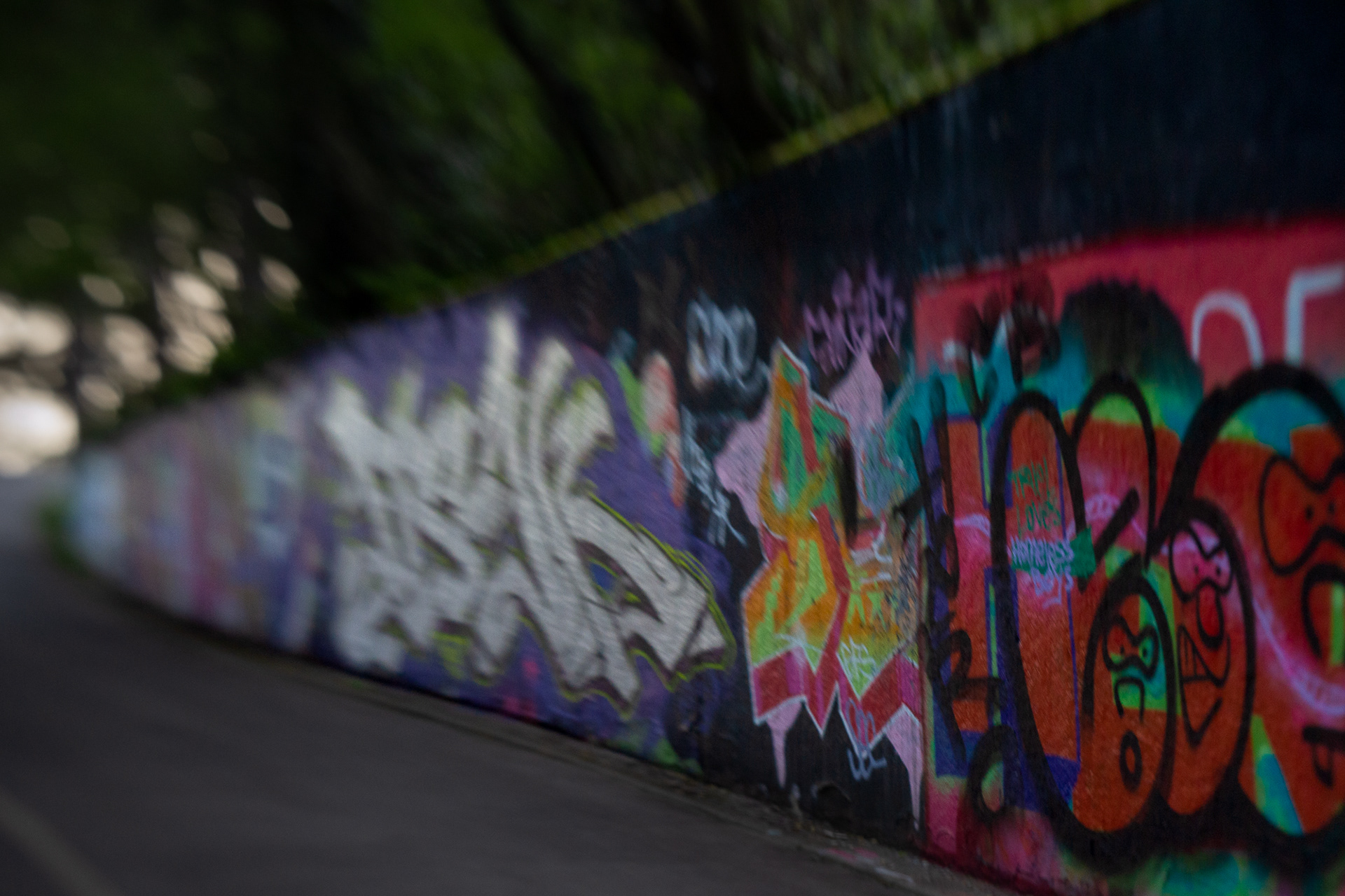 110/365 Graffiti and tilt shift.