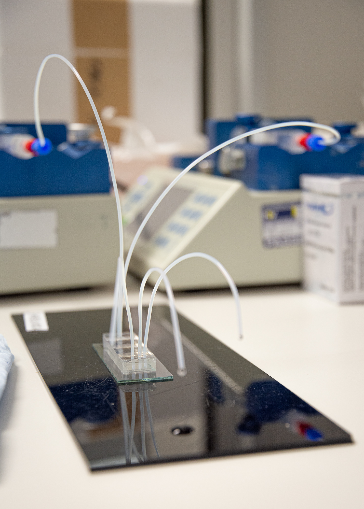 13/365 Microfluidic setup. This is what I play with every day. It's fun but also rather frustrating!