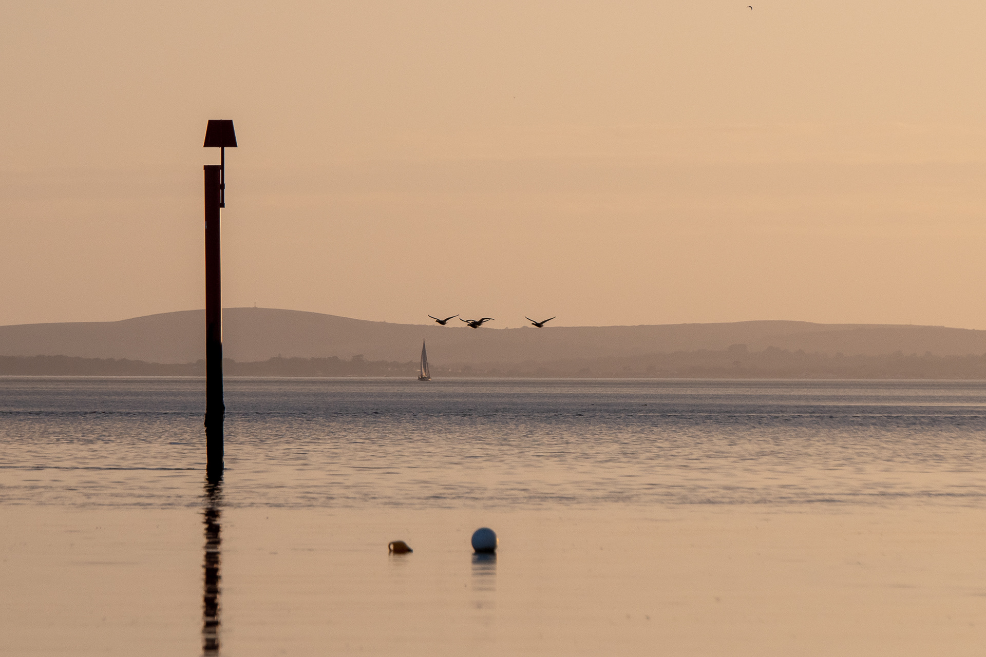 76/365 Sunset at Lepe beach.