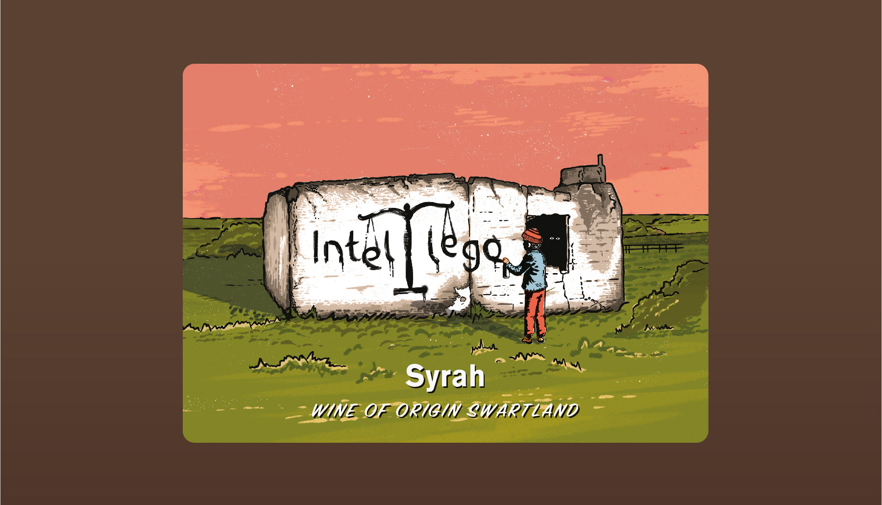 Branding, Hugh Fletcher Cox Design, Cape Town, Graphic design, packaging design, typography, illustration, wine label design, Intellego Wines, Swartland Wine