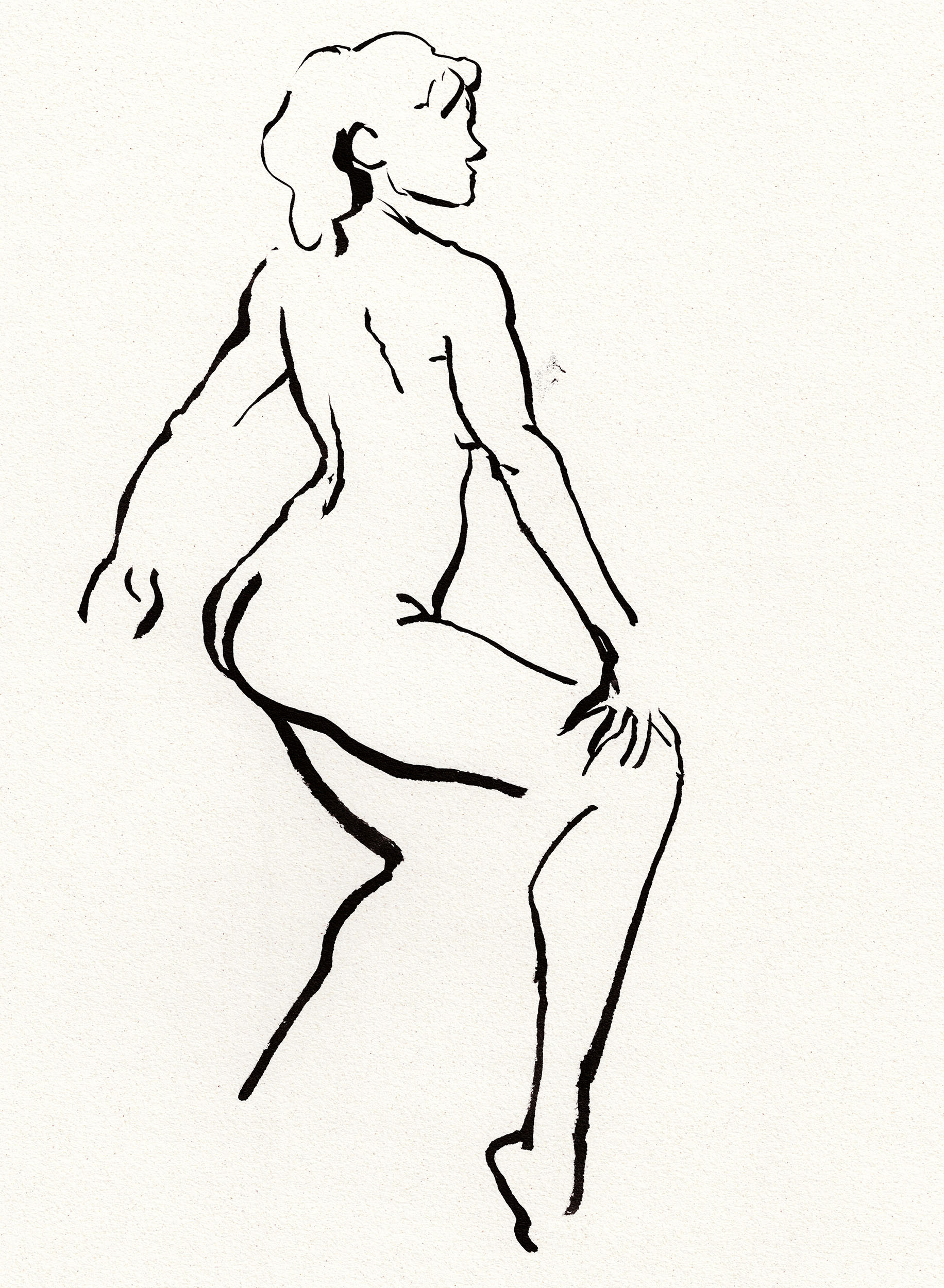 ÁFRICA - - INK WITH PARALLEL PEN, A3, 2025