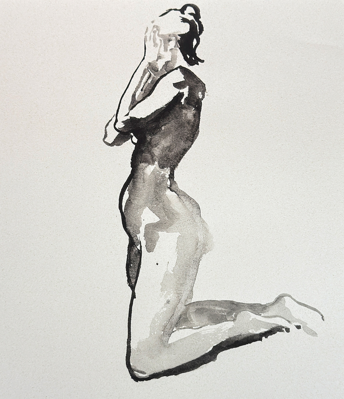 ÁFRICA - NITRAM WATERSOLUBLE CHARCOAL ON CANSON PAPER, A3, 2025 