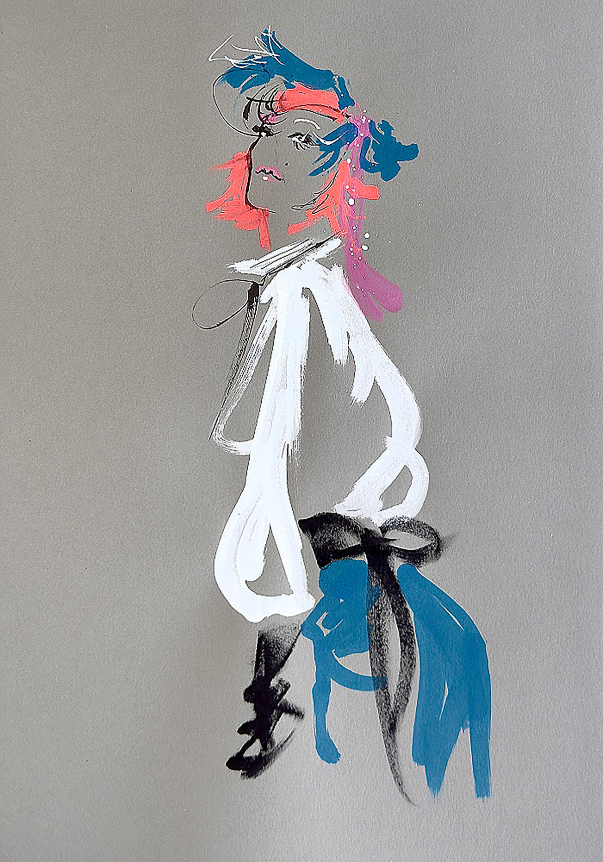 Live Sketching fashion illustration @Karbon Kyd & Janetsart