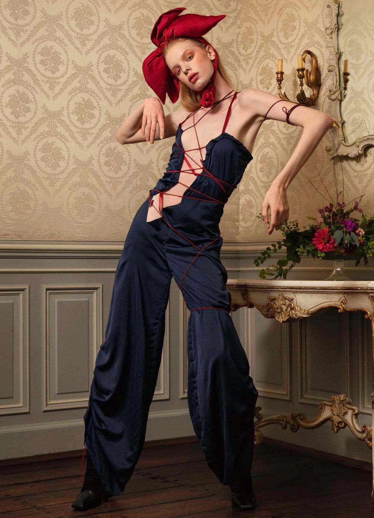Jumpsuit and bowtie