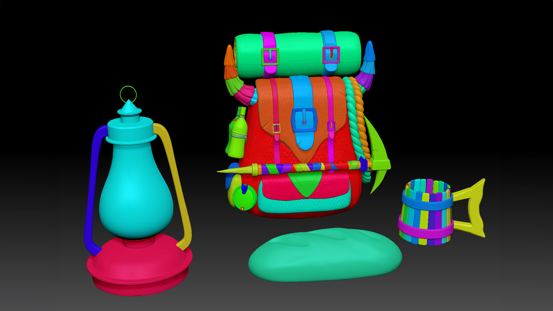high poly Zbrush front
