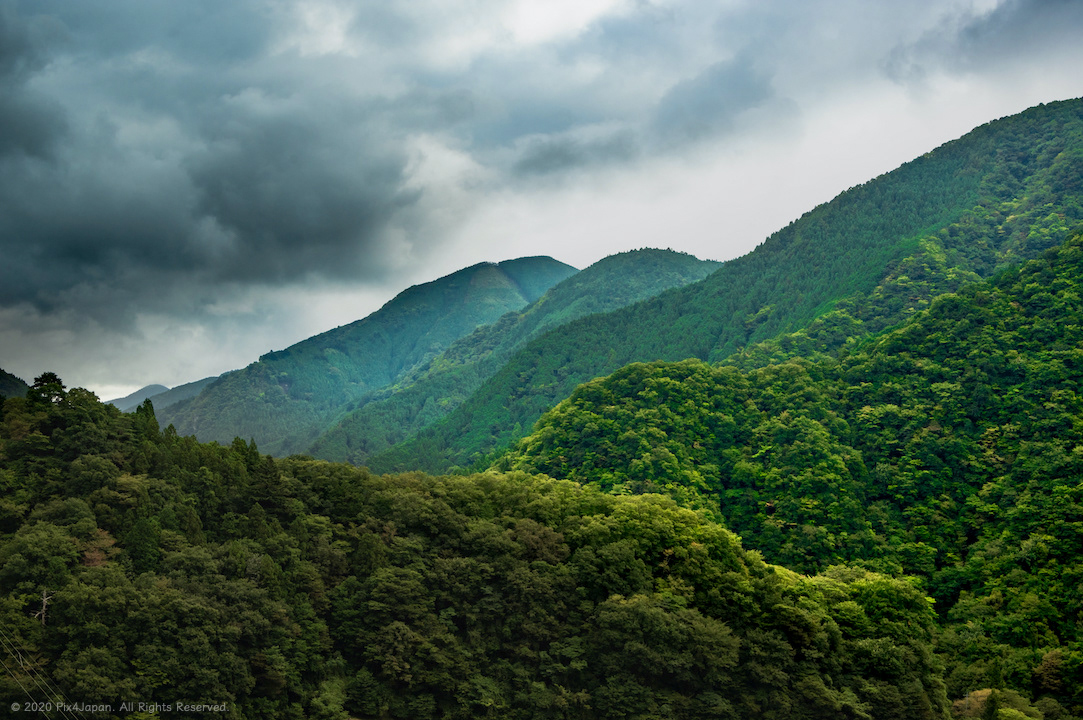 Storm Approaching Mountain Ridges