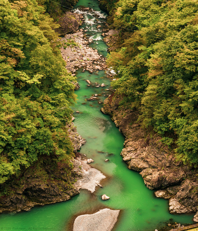 Tail Water from Dam Spillway Channel
