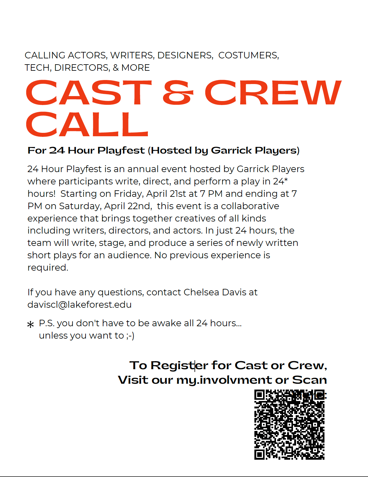 Cast & Crew Call Poster