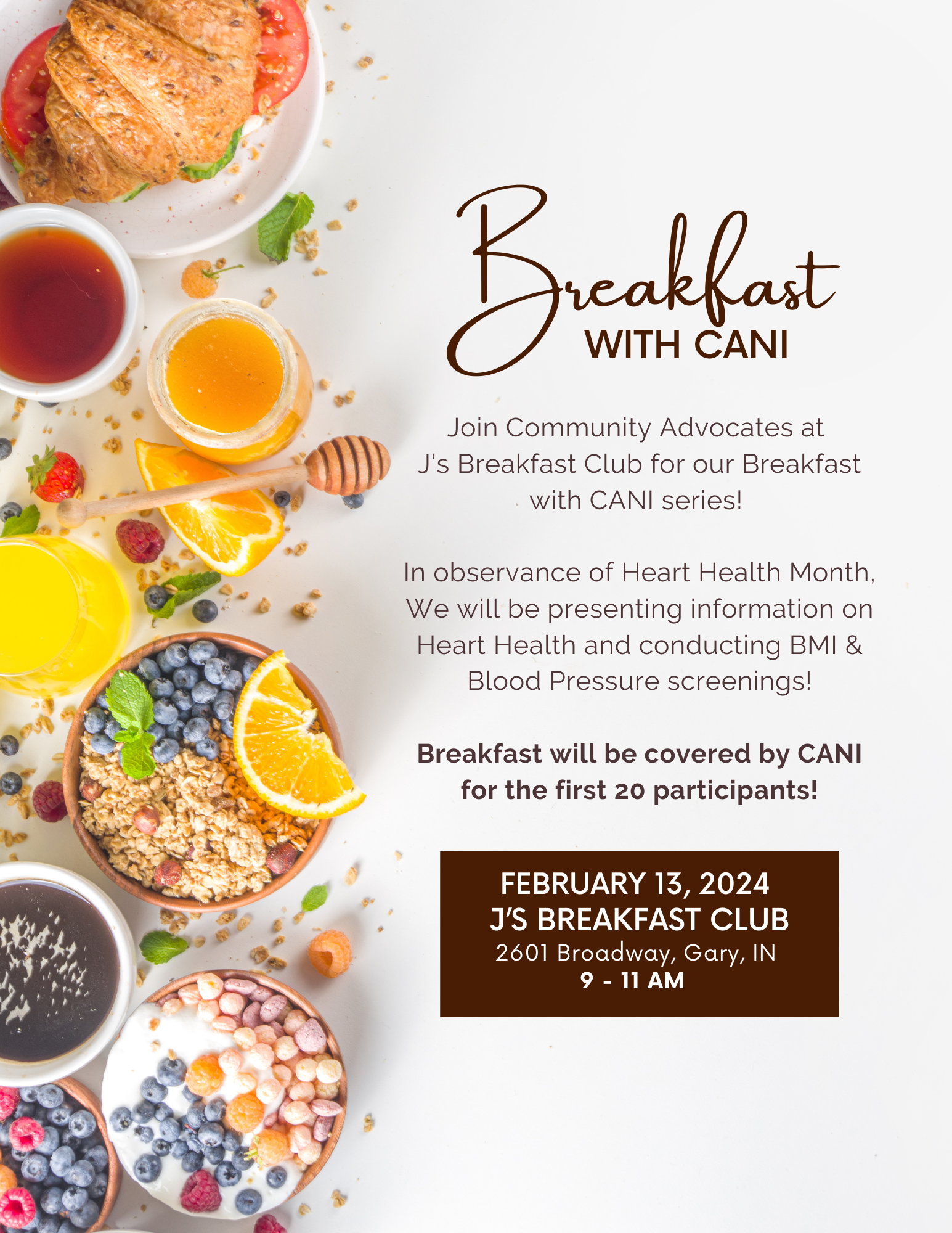 Breakfast with CANI Flyer