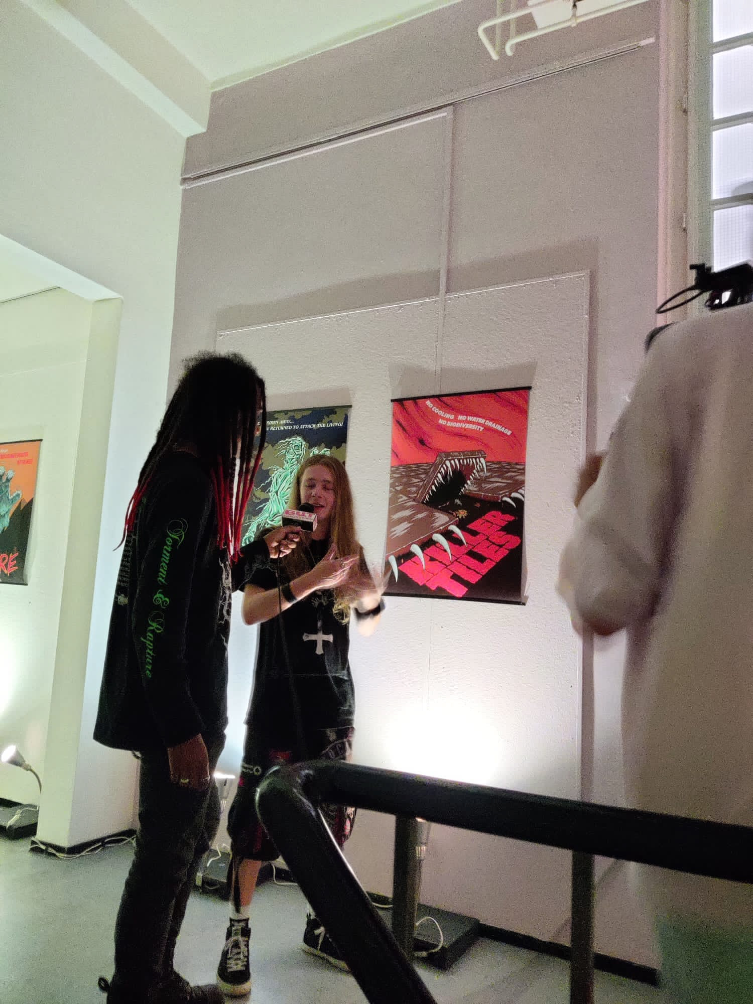 Doing an interview at BUT-FilmFestival about my work.