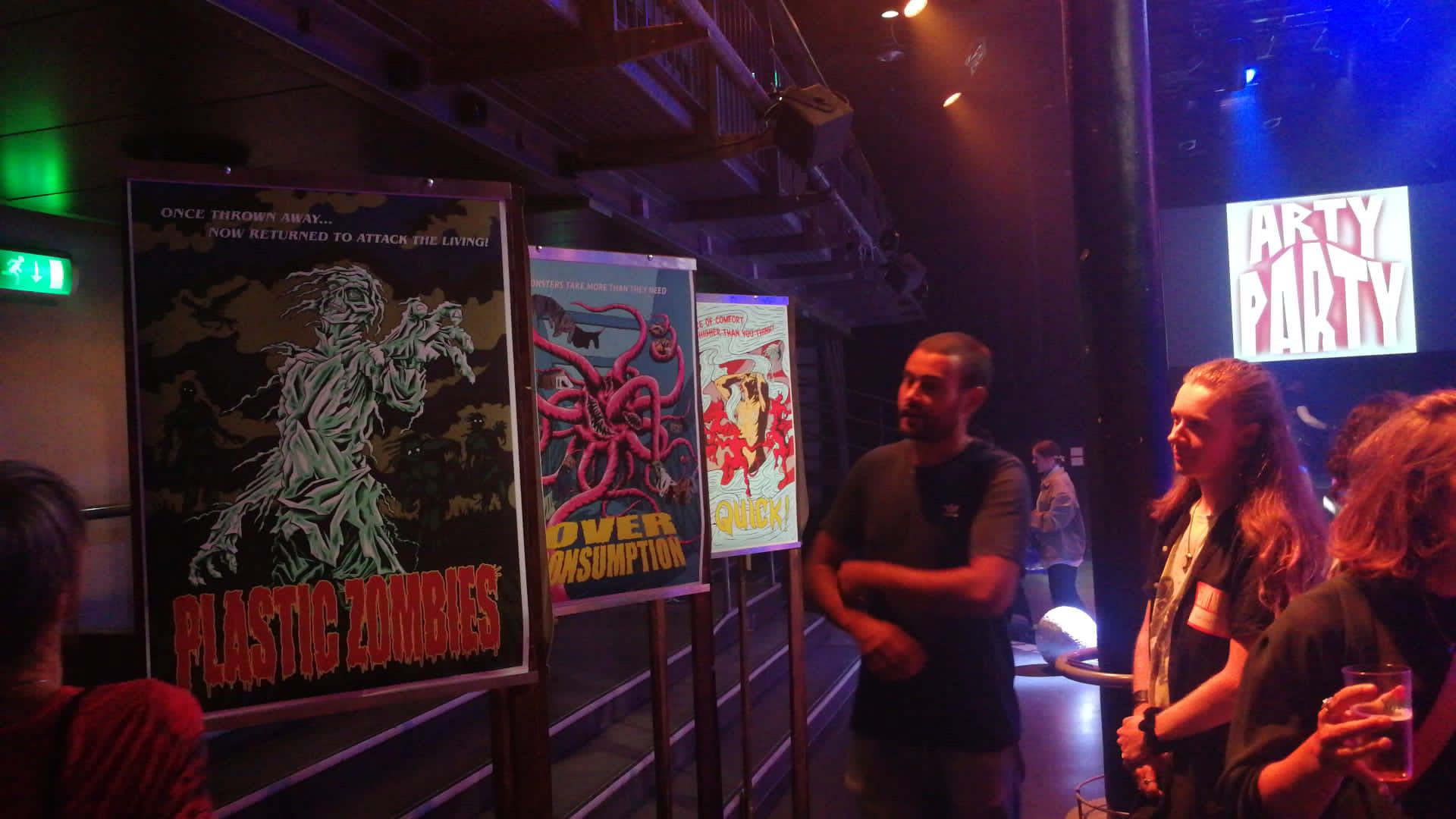 'Be aware' at ARTY PARTY in the Melkweg Amsterdam.