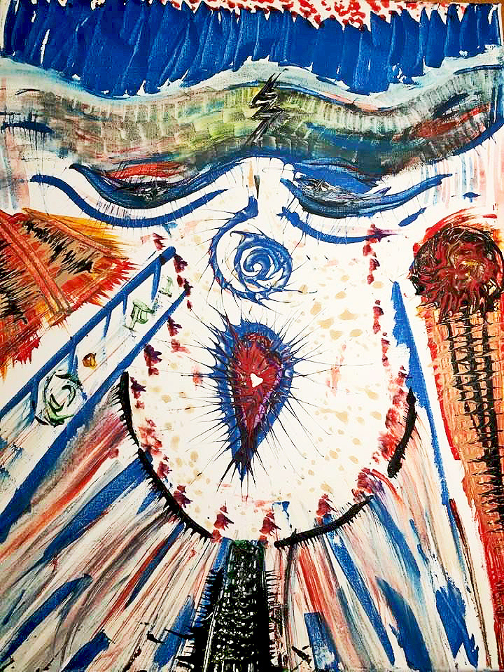 Waking Reiki - acrylic on canvas - 16" x 20"