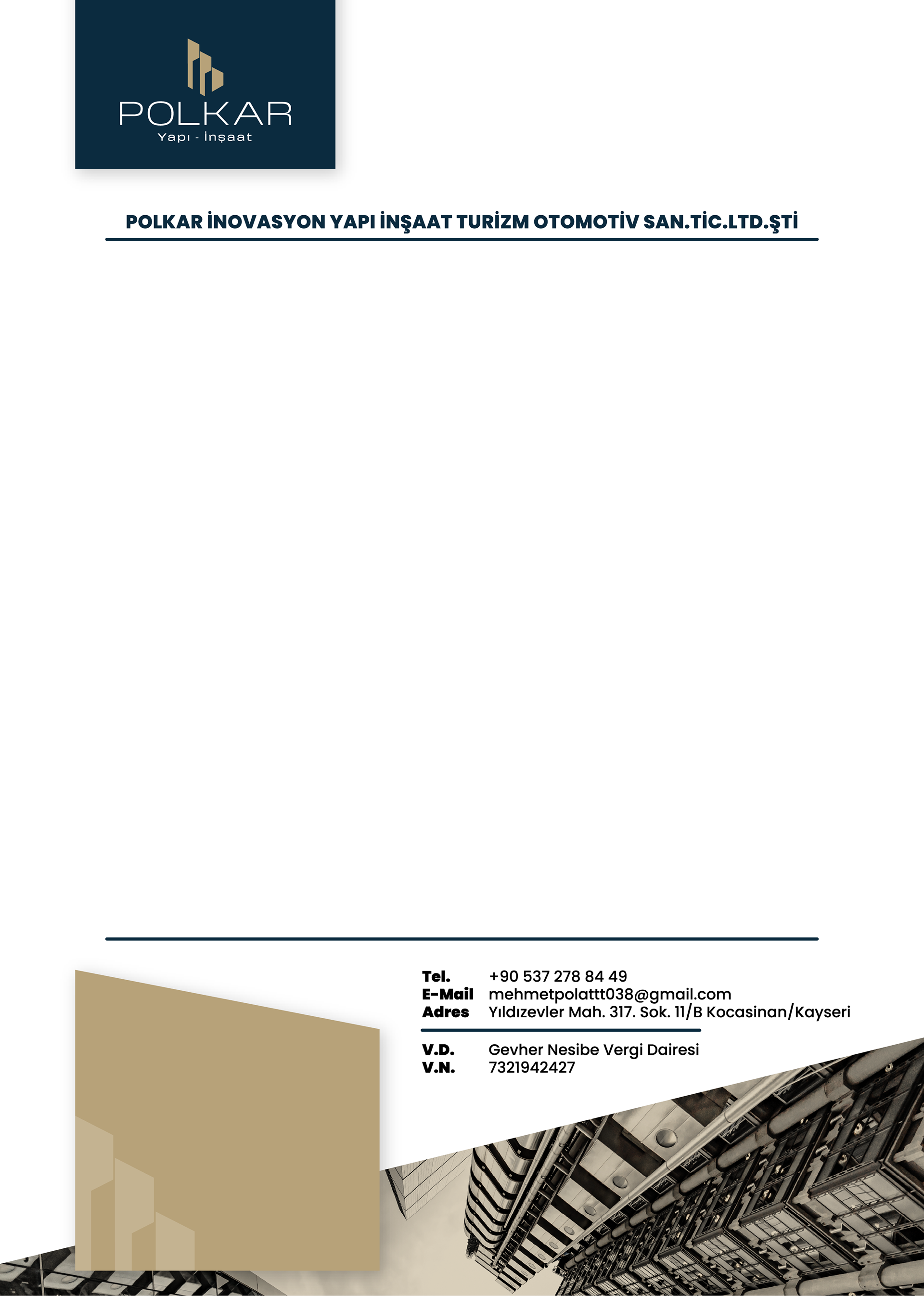 Antetli Kağıt / Letterhead