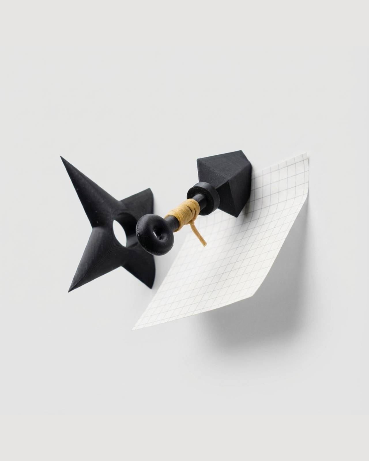 12 ninja_memo_board_pin_set_kunai_shuriken