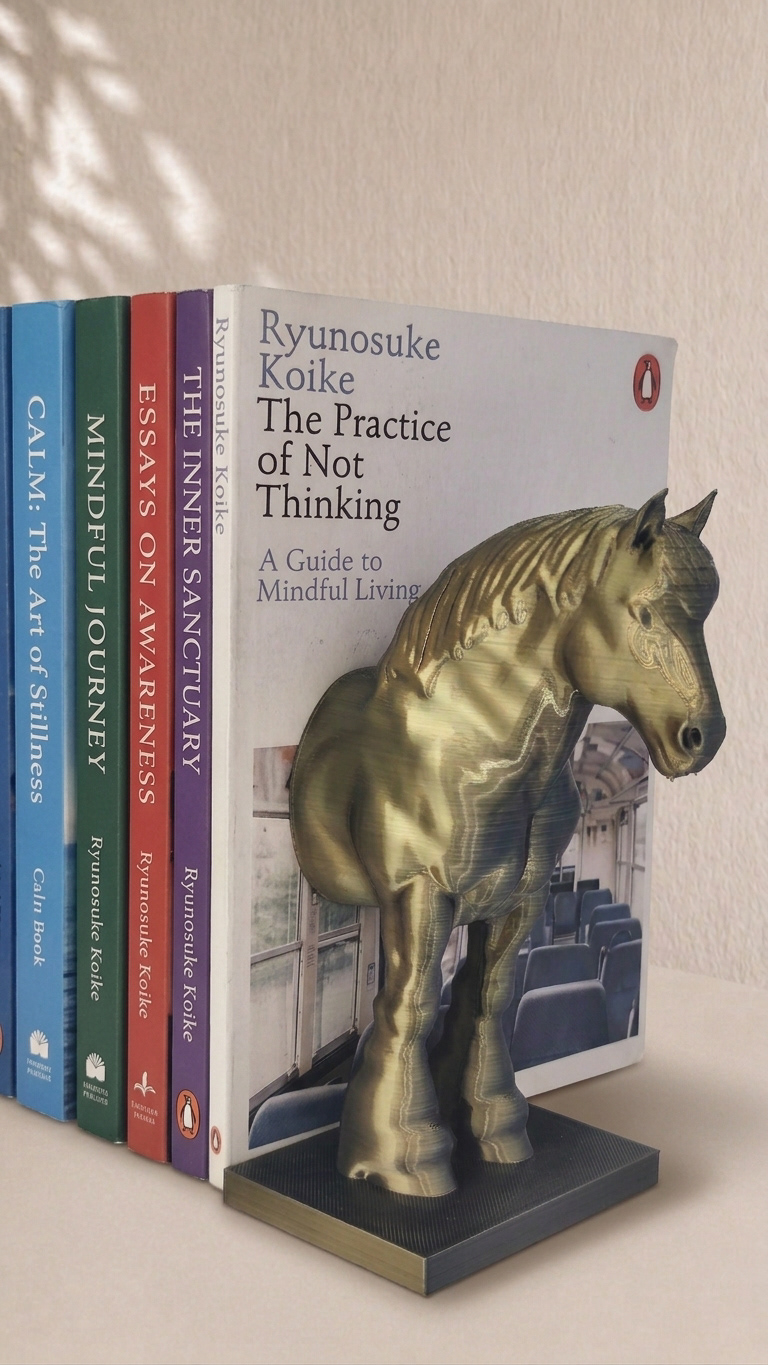 09 horse_bookends