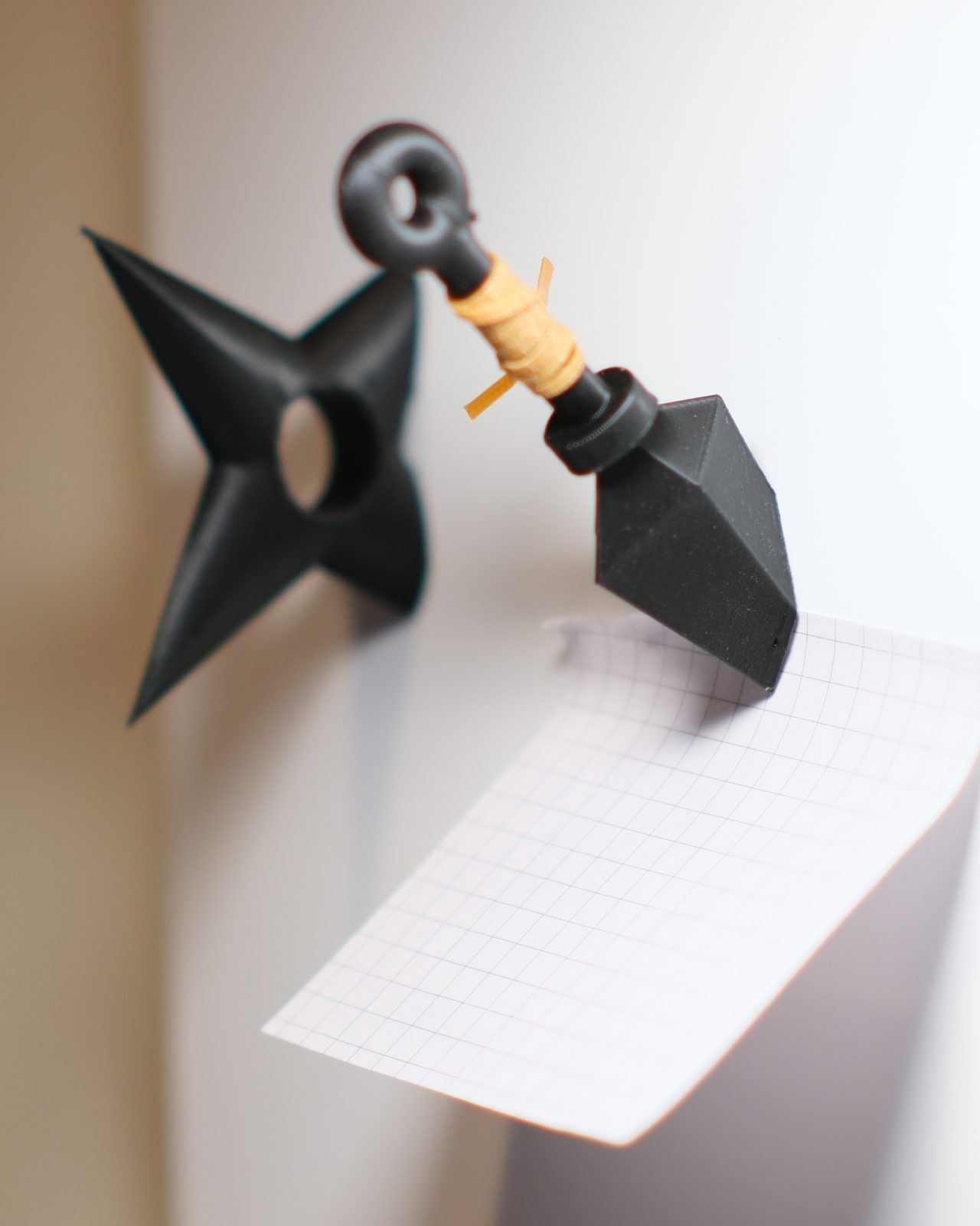 12 ninja_memo_board_pin_set_kunai_shuriken
