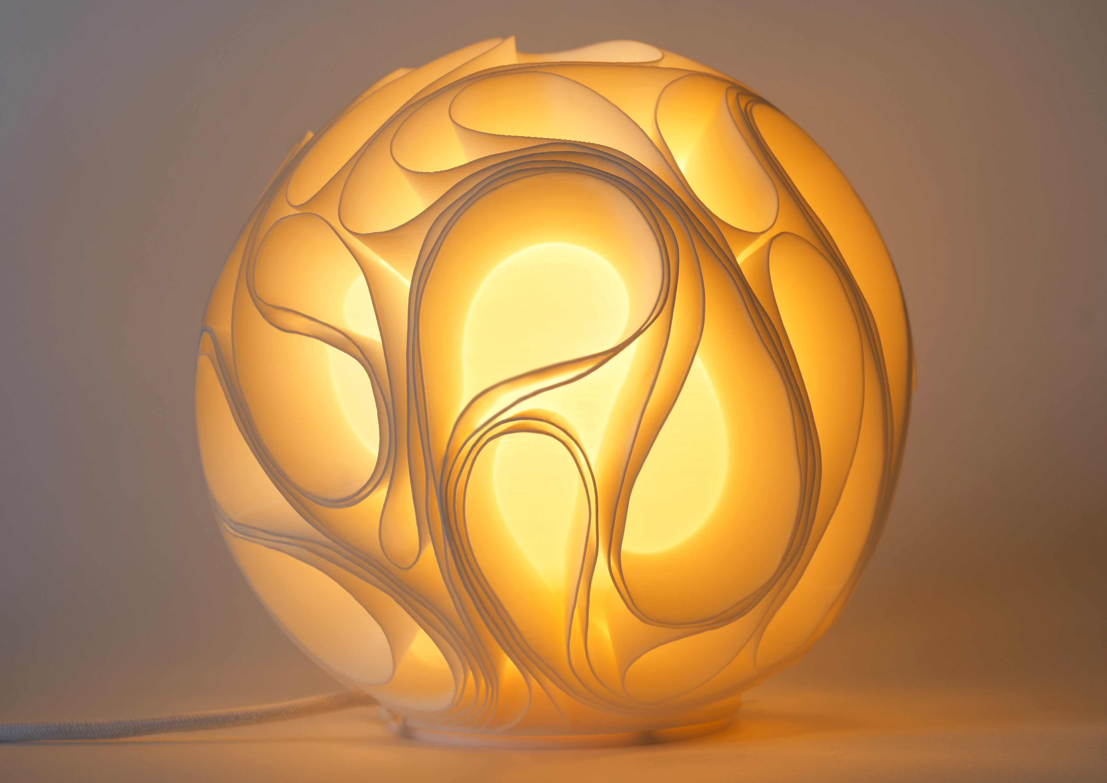 01 Gravity Sculpted Lamp Design by Leora