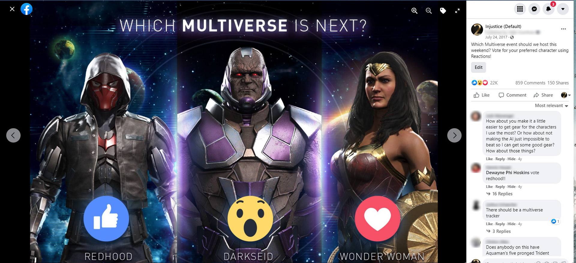 Multiverse Challenge - You chose the next