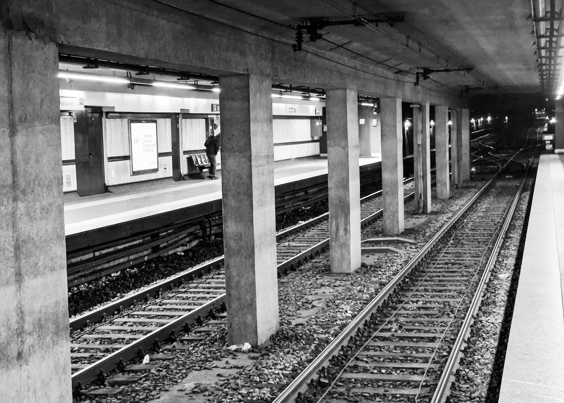 Underground station, Rome, Italy