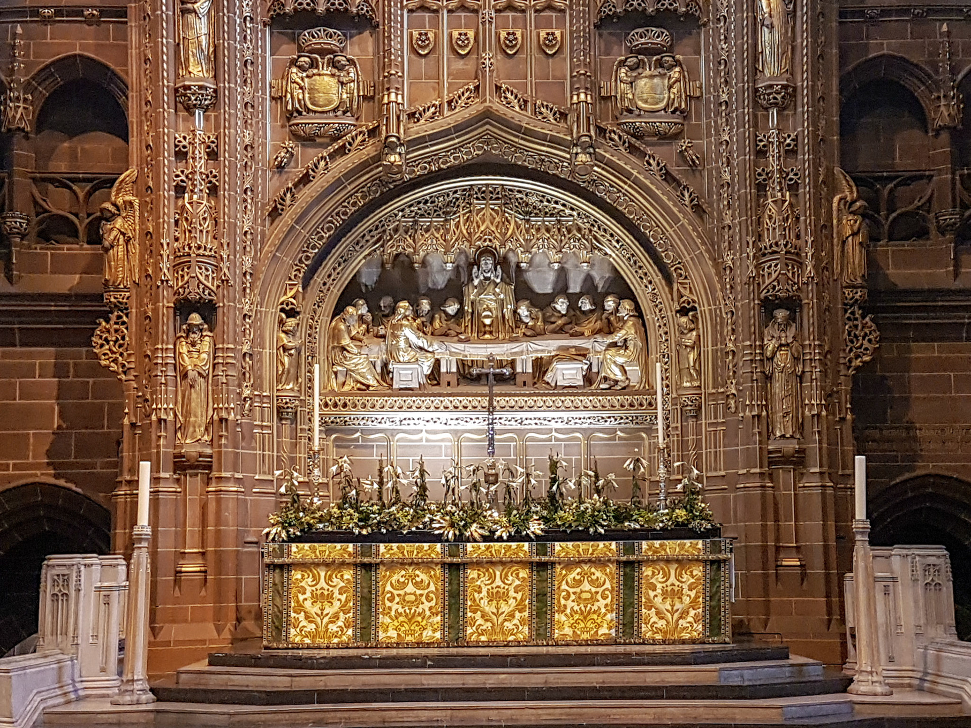 Inside Liverpool Cathedral, Liverpool, UK